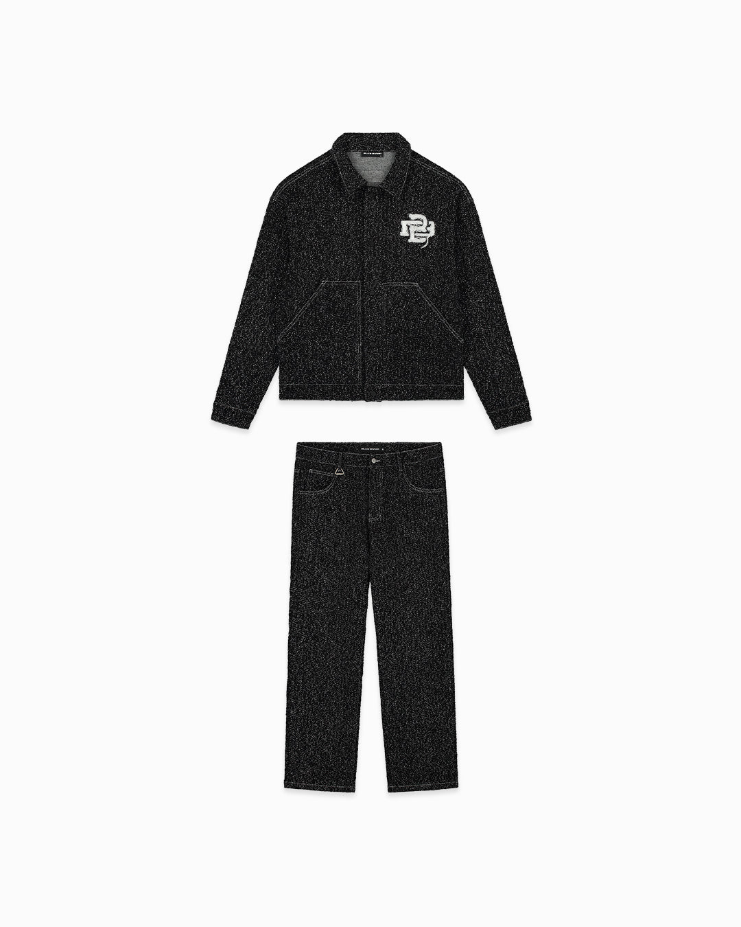 BOUCLE DENIM SUIT | Black