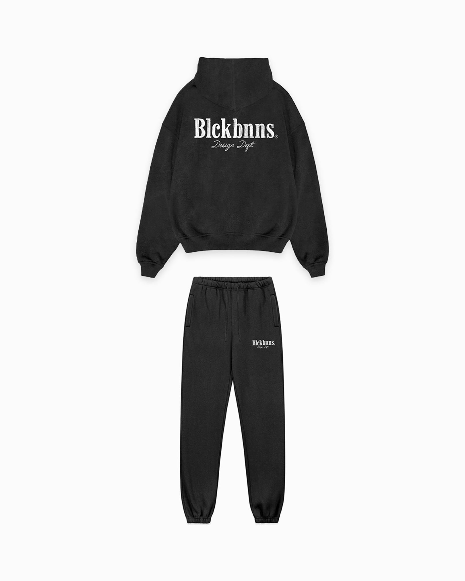 BRUSH WASHED SWEATSUIT | Black