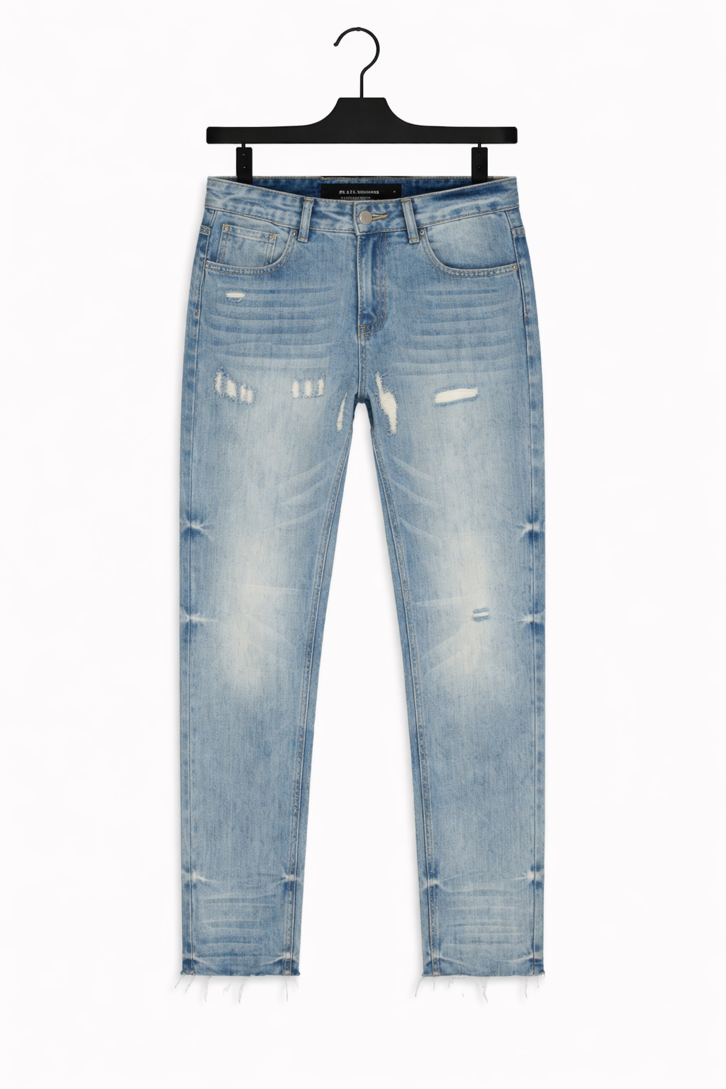 SALE : DENIM MET SALE STIKKELS | Blauw