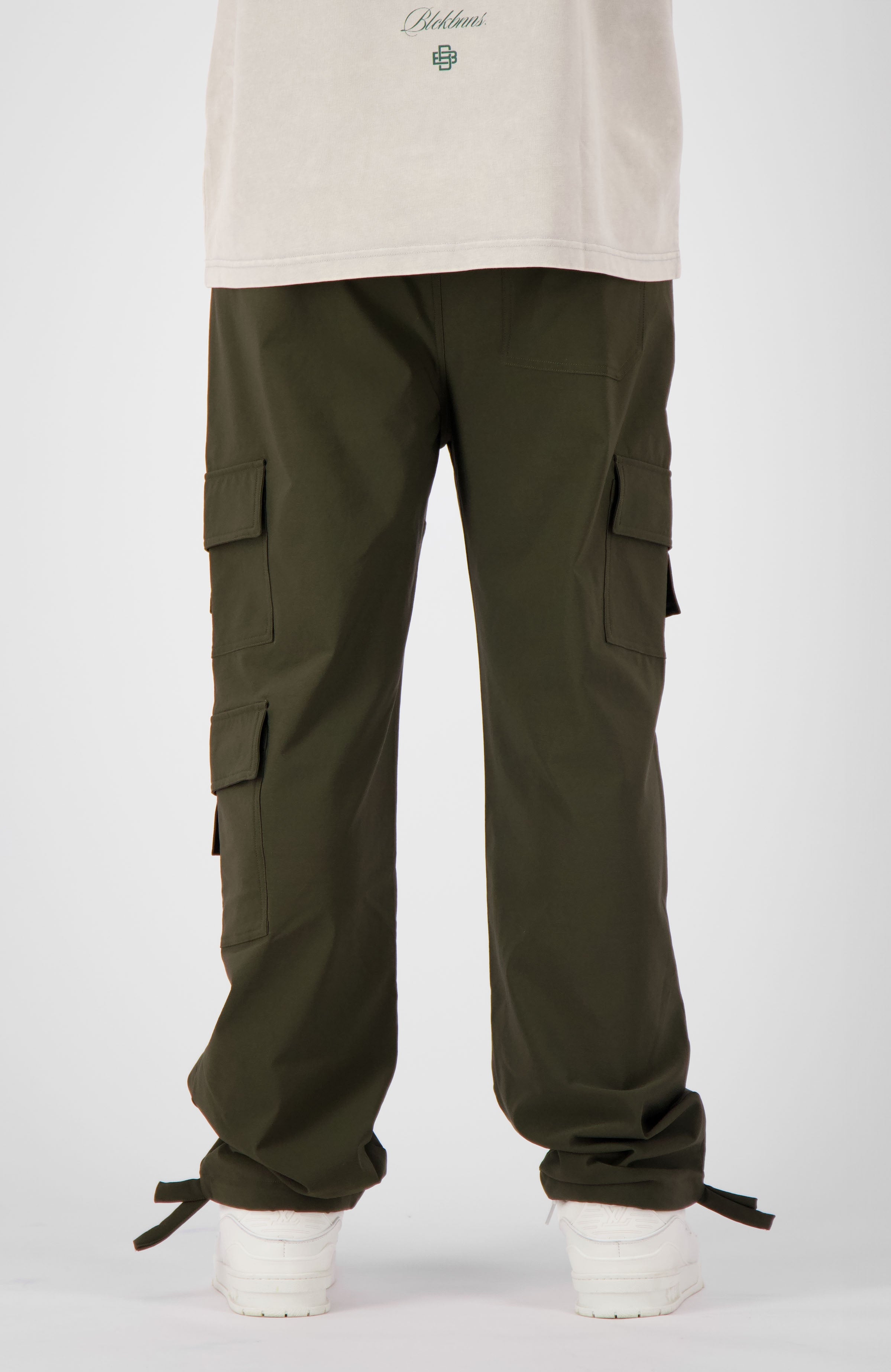 MONOGRAM TECH CARGO PANTS | Moss Green