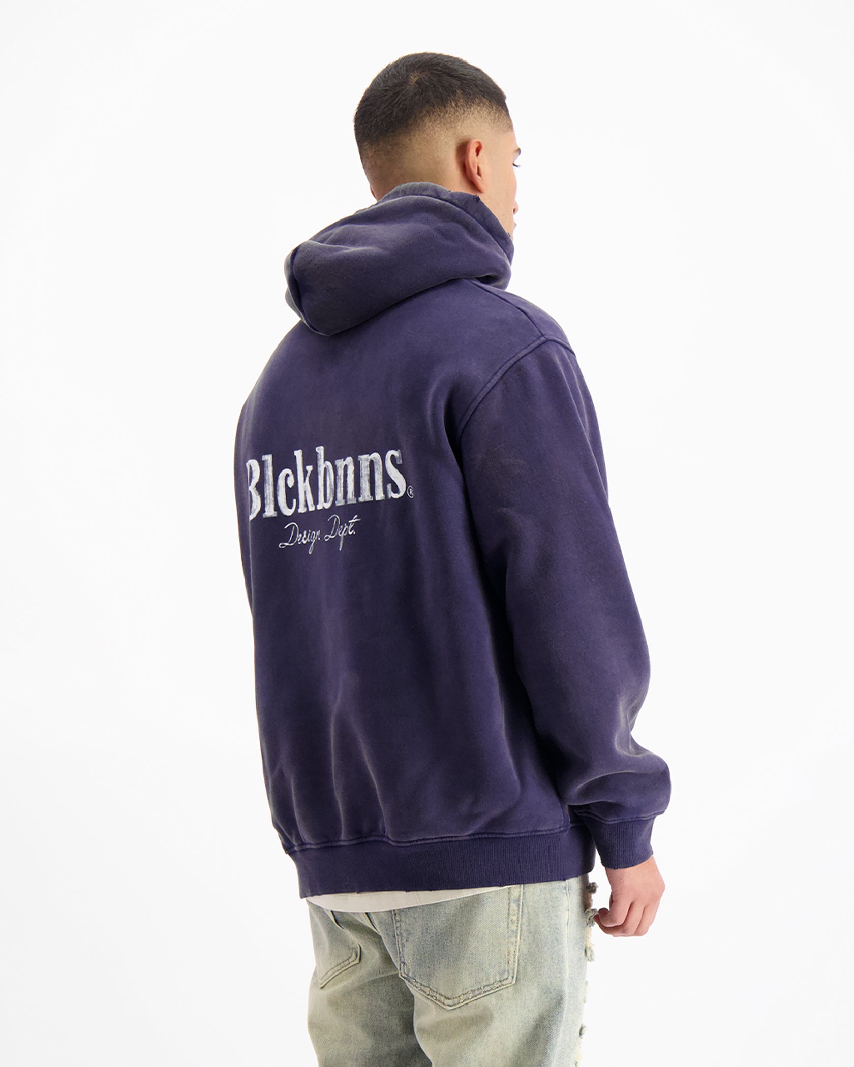 BRUSH HOODIE | Navy
