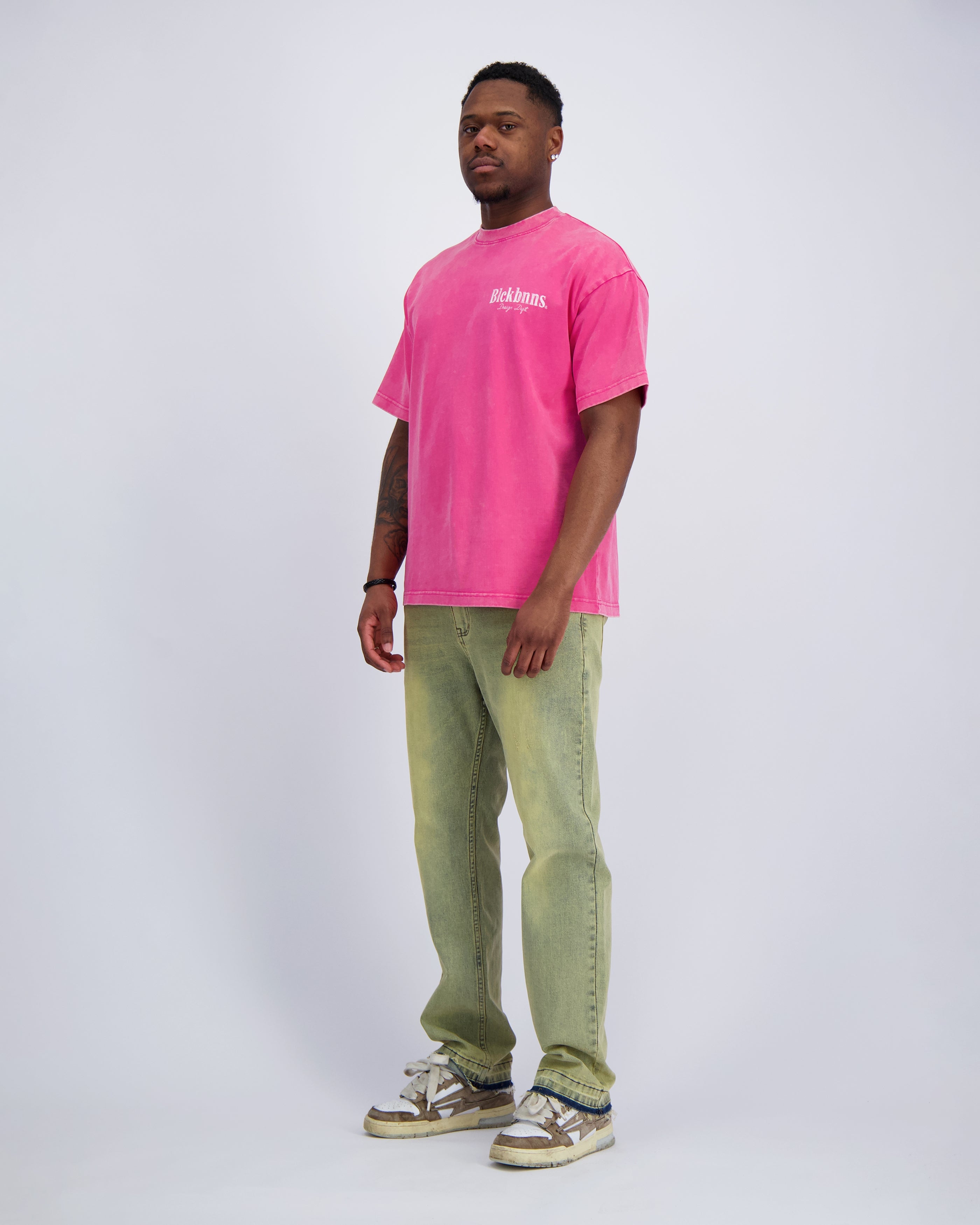 BRUSH T-SHIRT | Roze