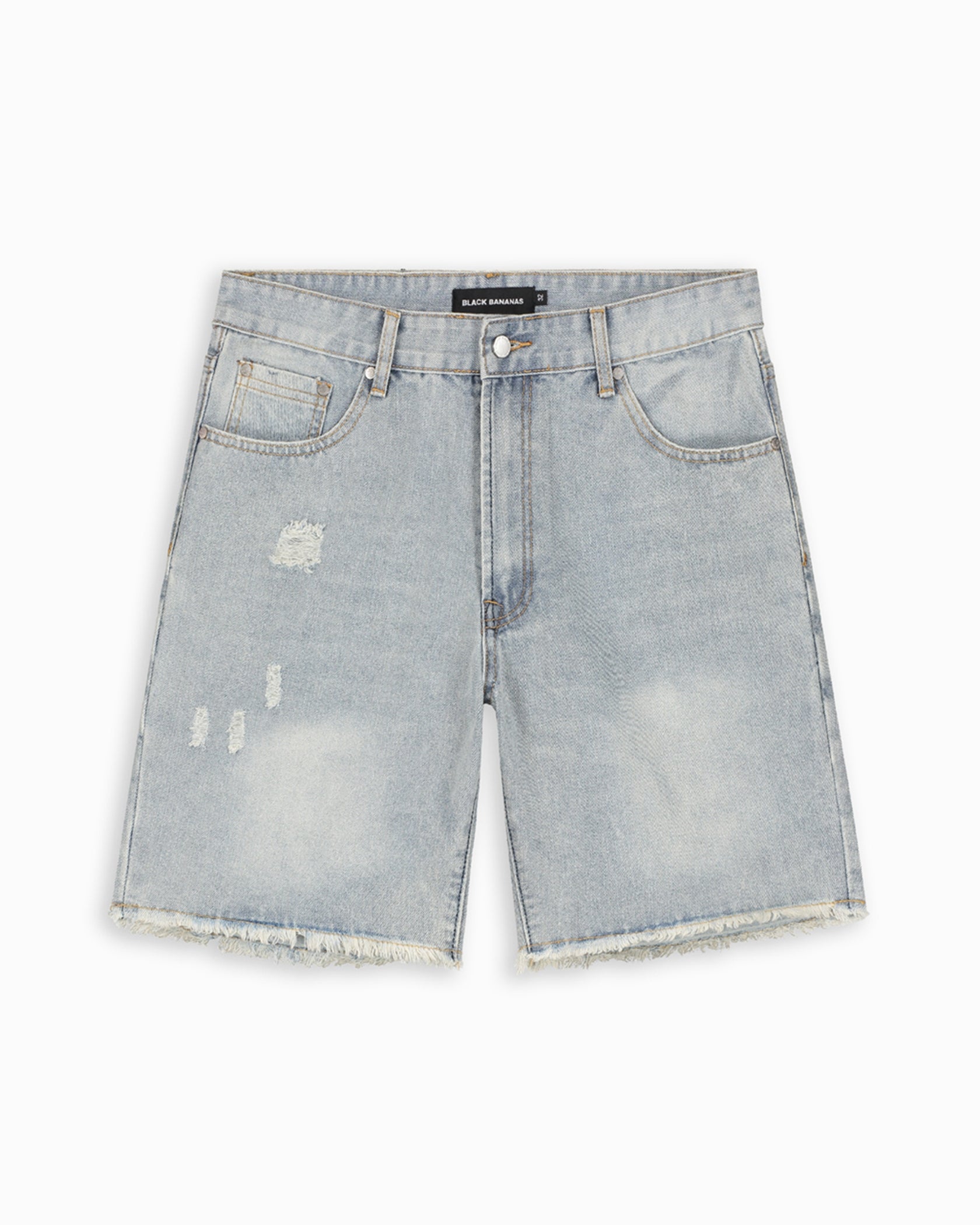CUT OFF DENIM SHORTS | Light Blue