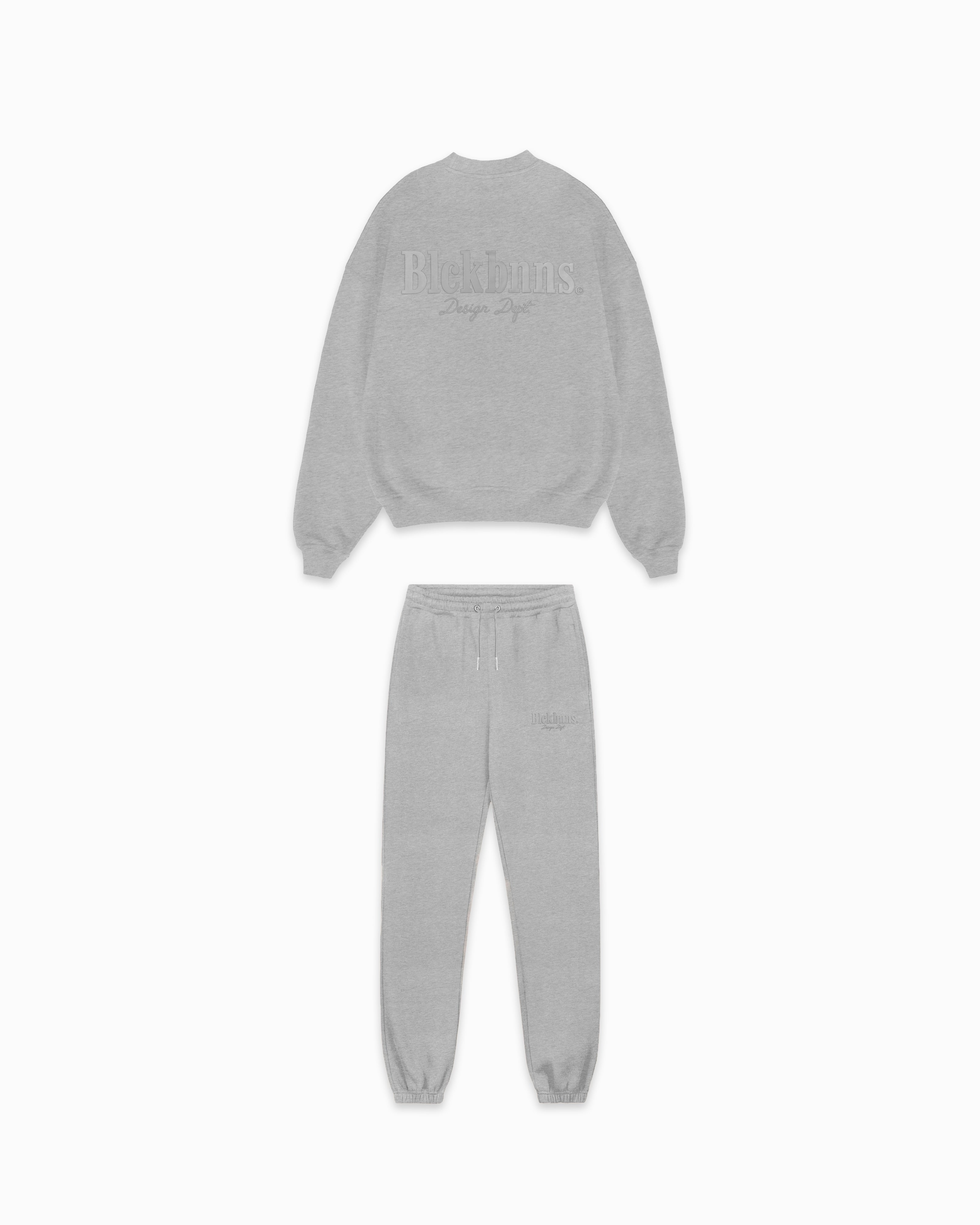 DESIGN DEPT CREWNECK SWEATSUIT | Melange Grey