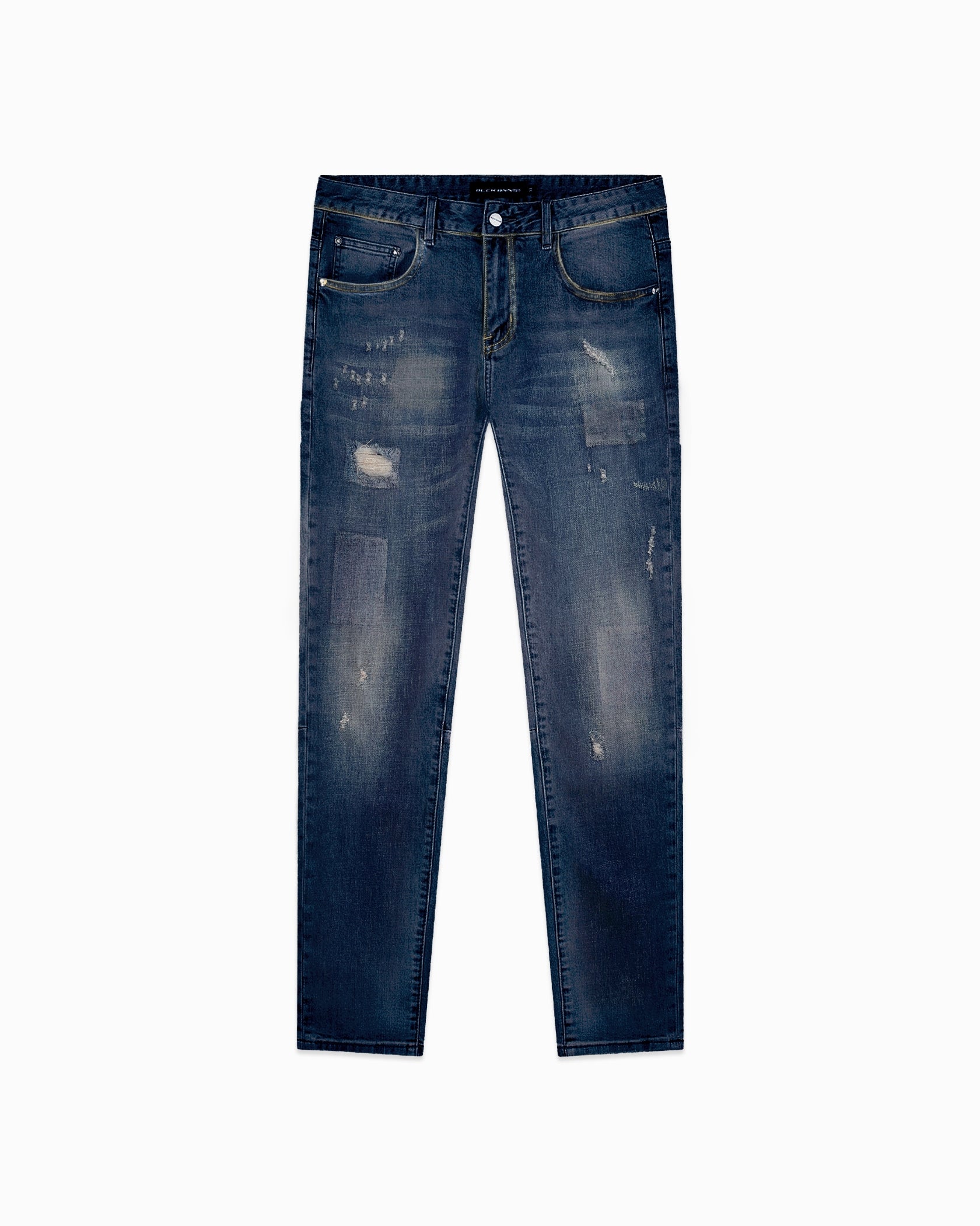 FADED SLIM DENIM | Dark Blue