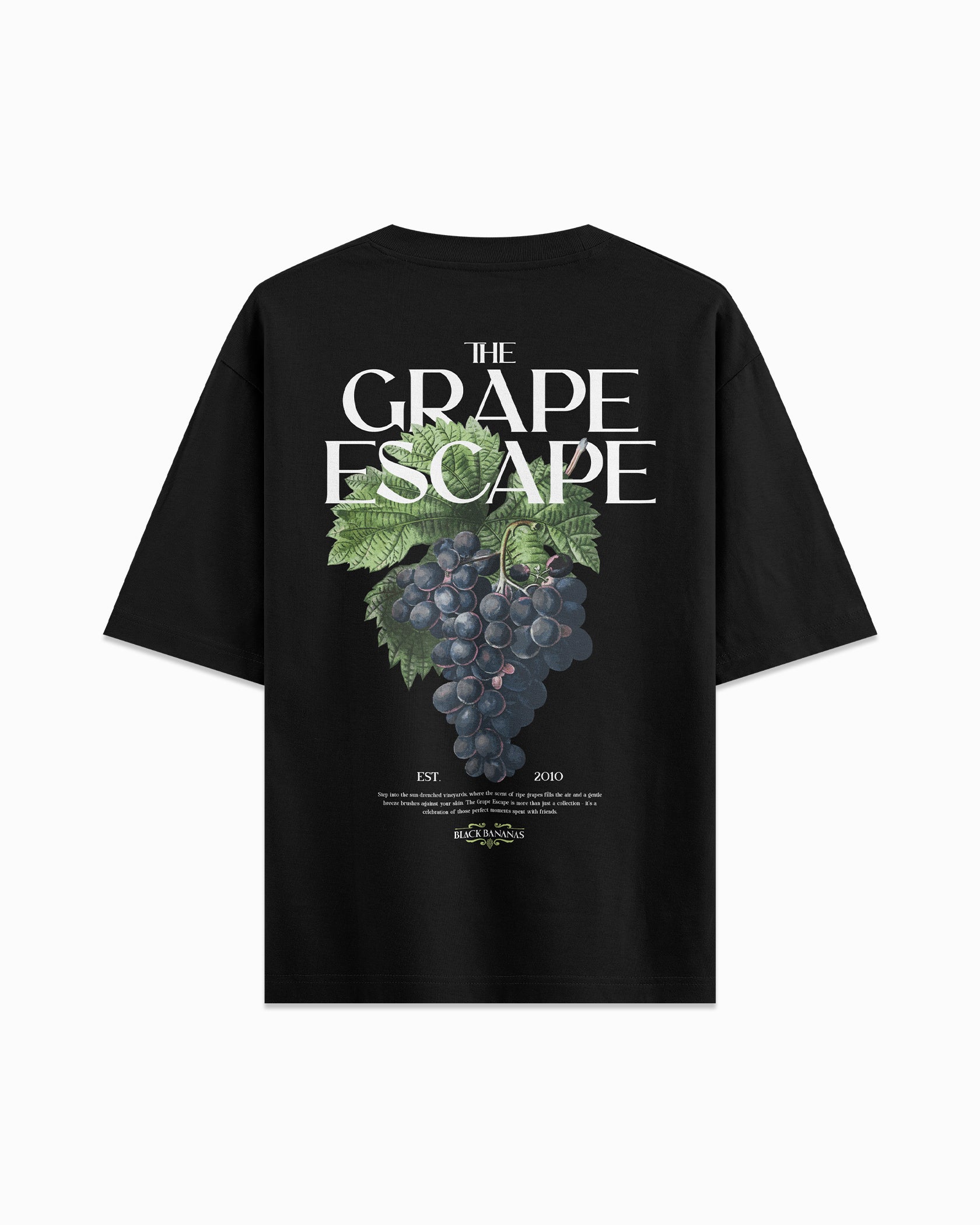 GRAPE t-shirt Zwart