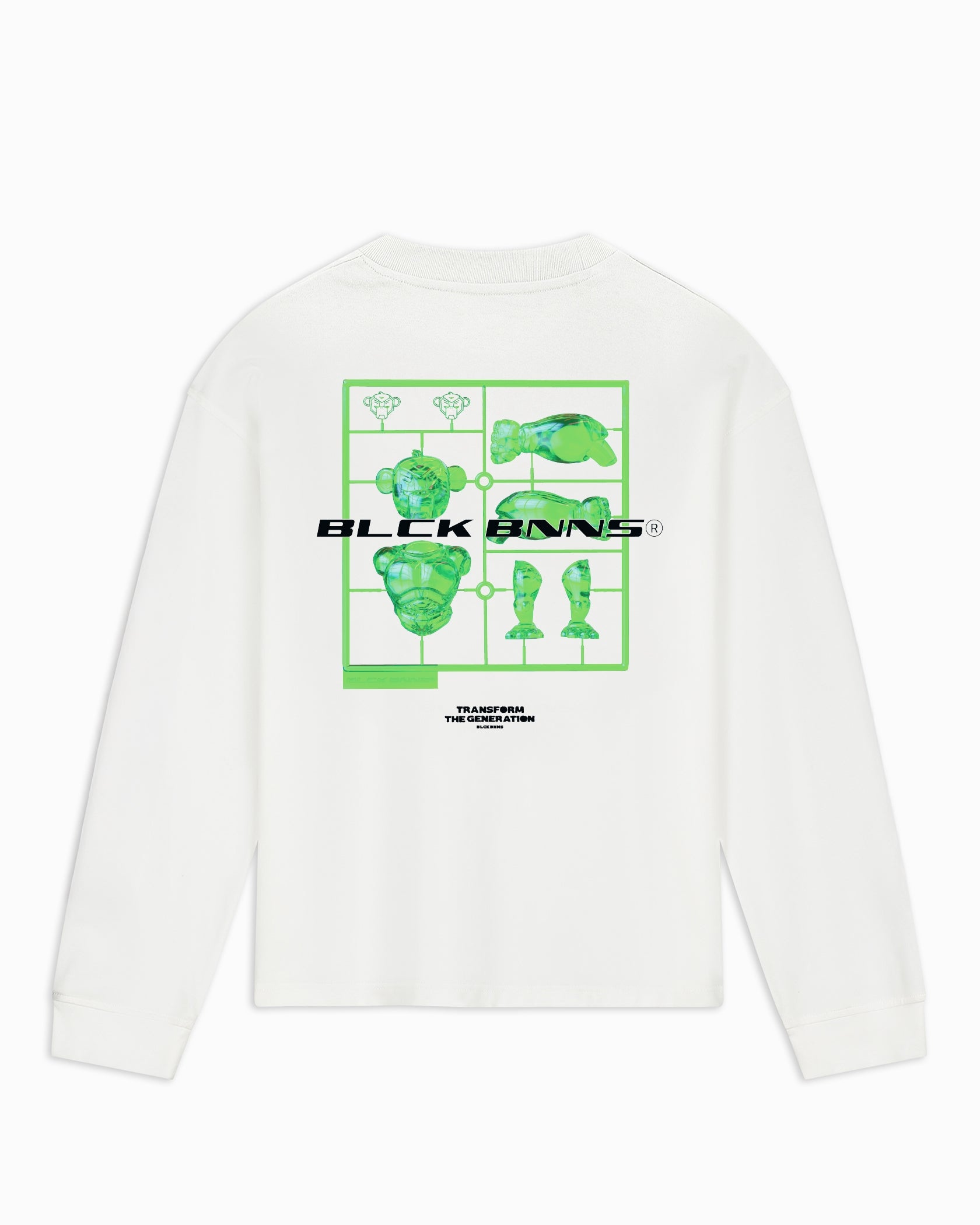 KIDS ACTION FIGURE LONGSLEEVE T-SHIRT | White