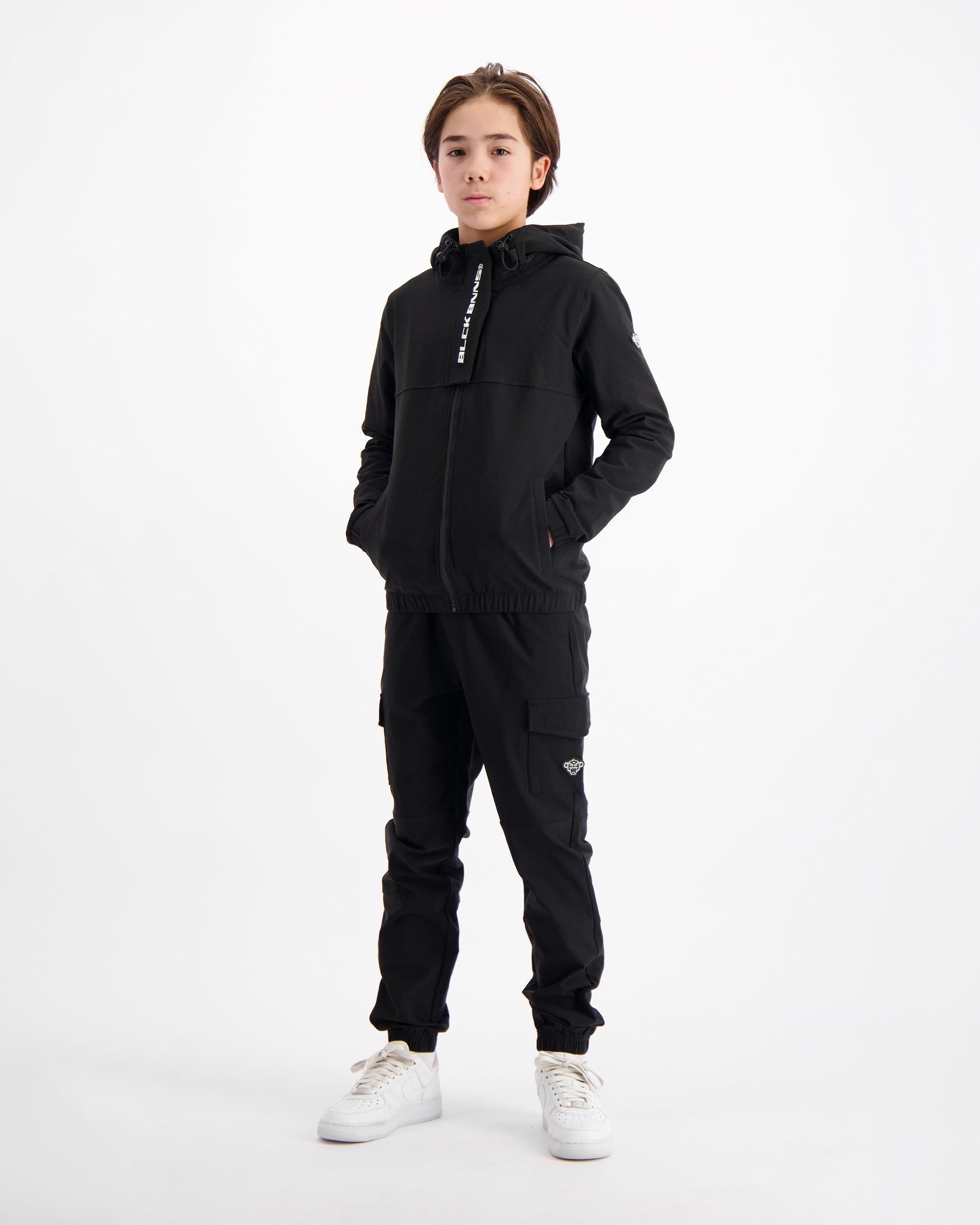 KIDS CARGO PANTS | Black