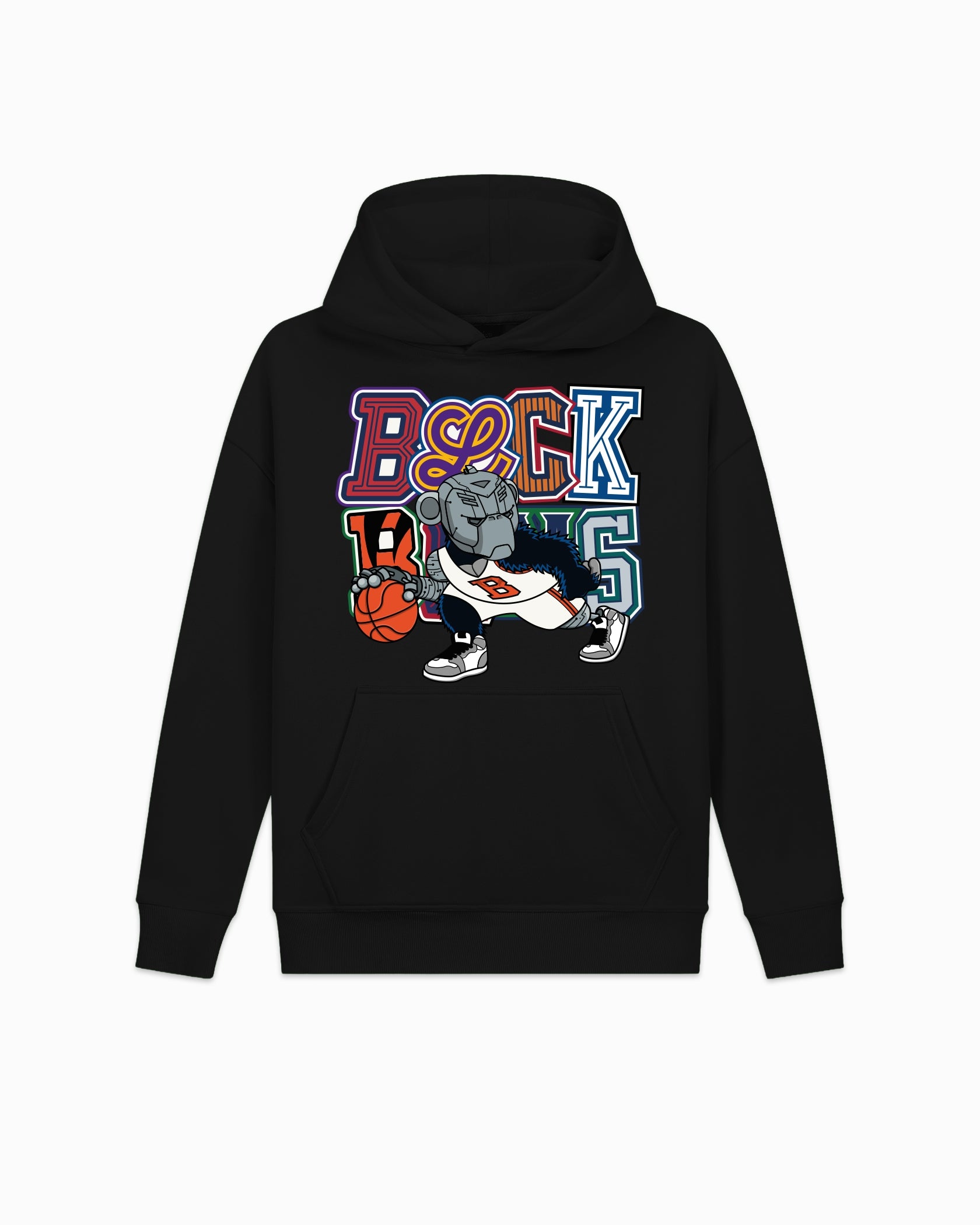 KIDS DRIBBLE HOODIE | Black