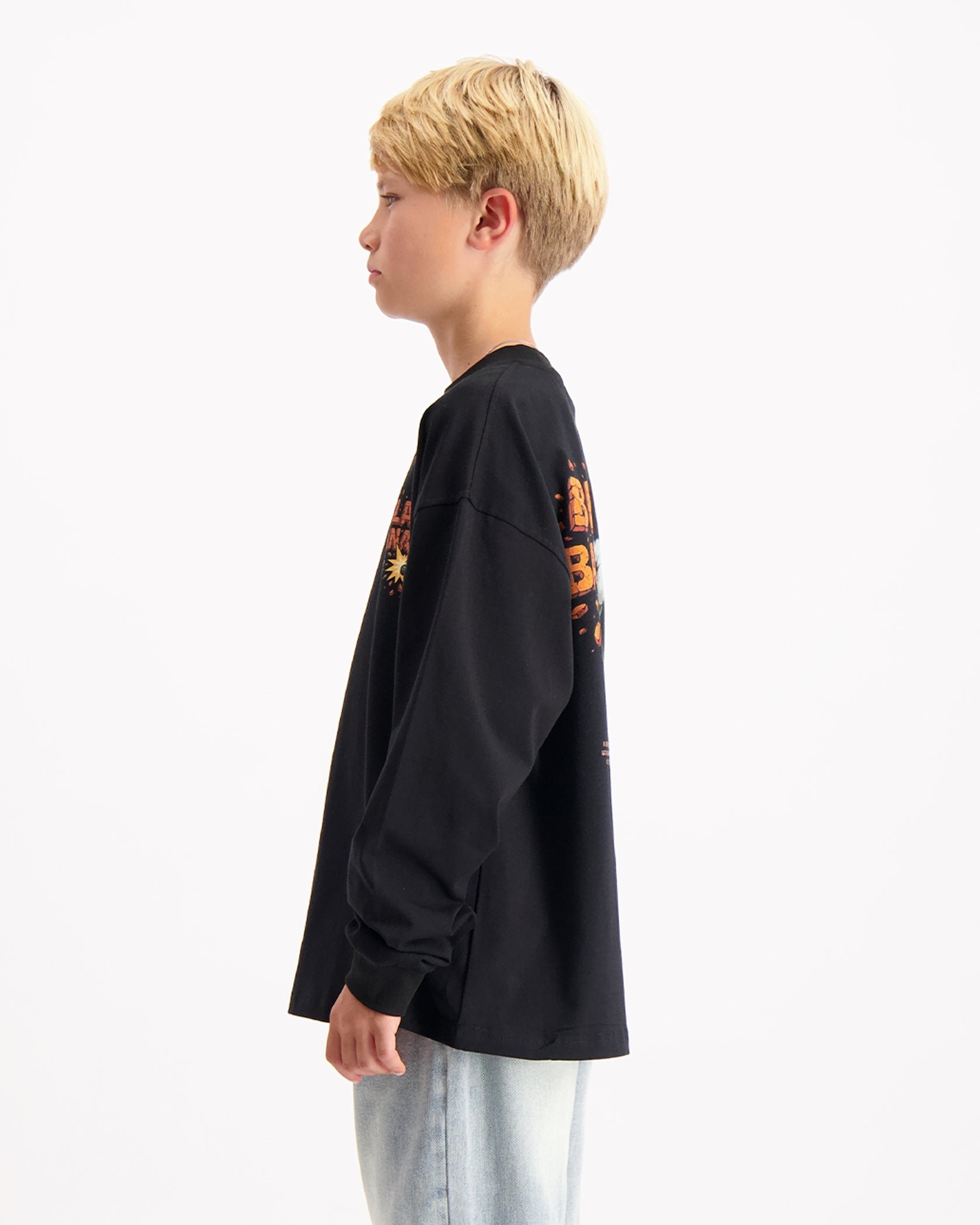 KIDS EXPLODE LONGSLEEVE | Black
