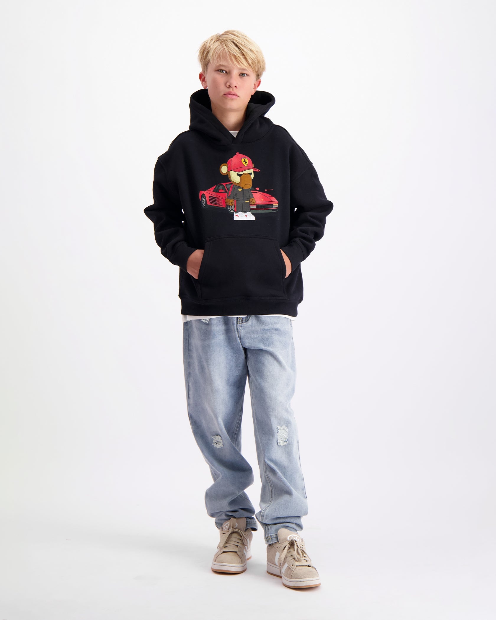 KIDS FEBBARI HOODIE | Black