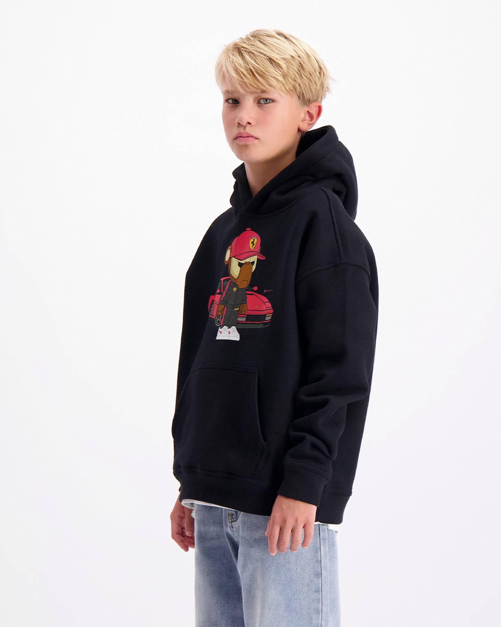 KIDS FEBBARI HOODIE | Black