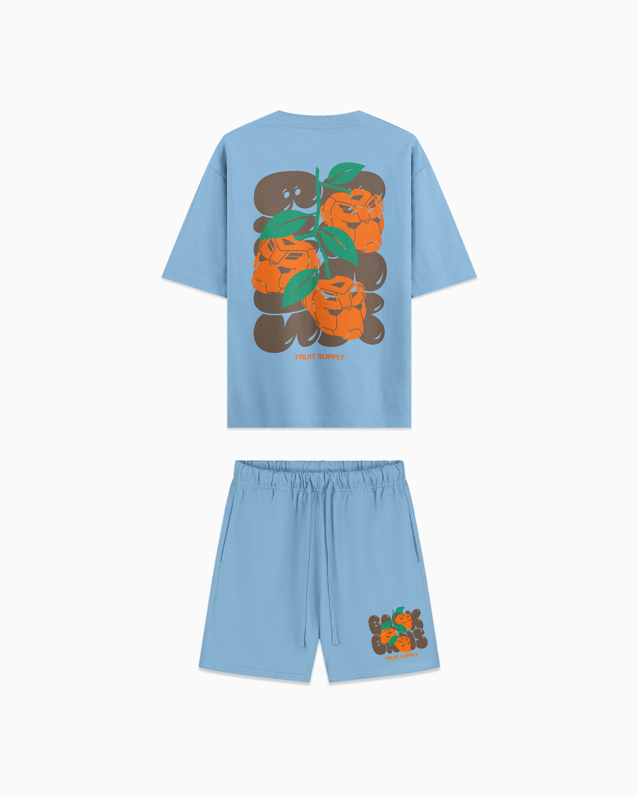 KIDS FRUIT SUPPLY TWINSET Lichtblauw