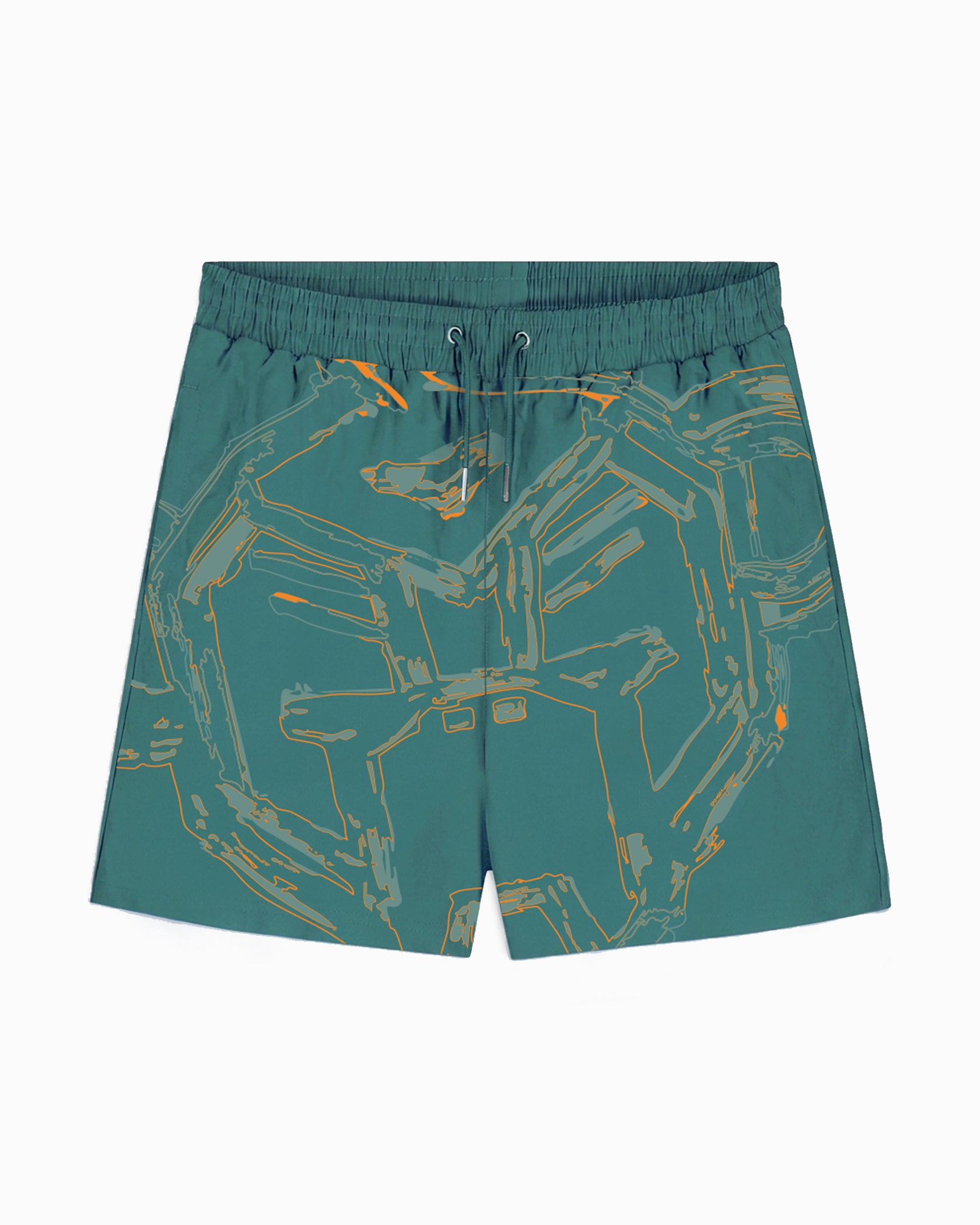 KIDS HUGE SKETCH SWIMSHORT | Green