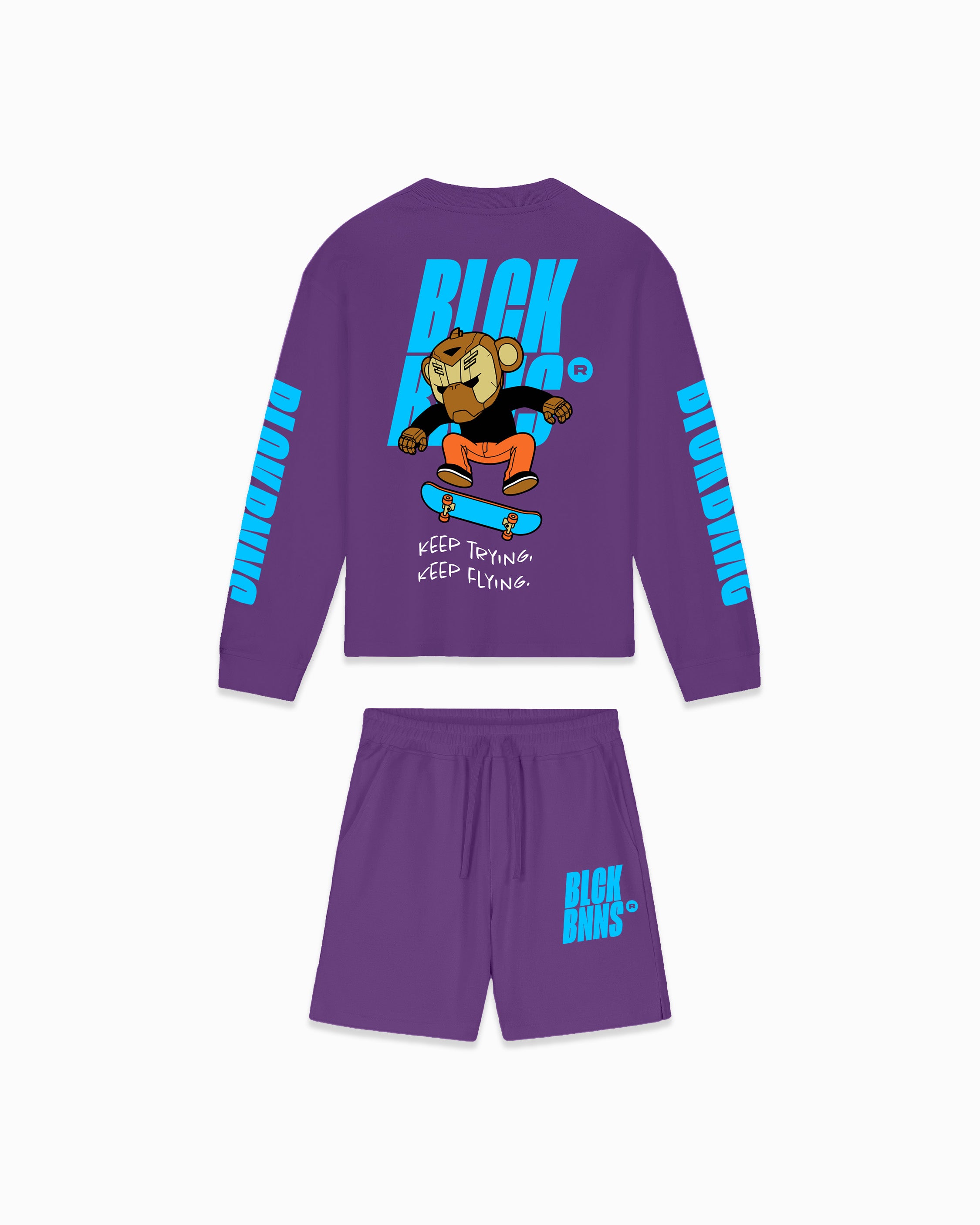 KIDS KEEP FLYING TWINSET Paars