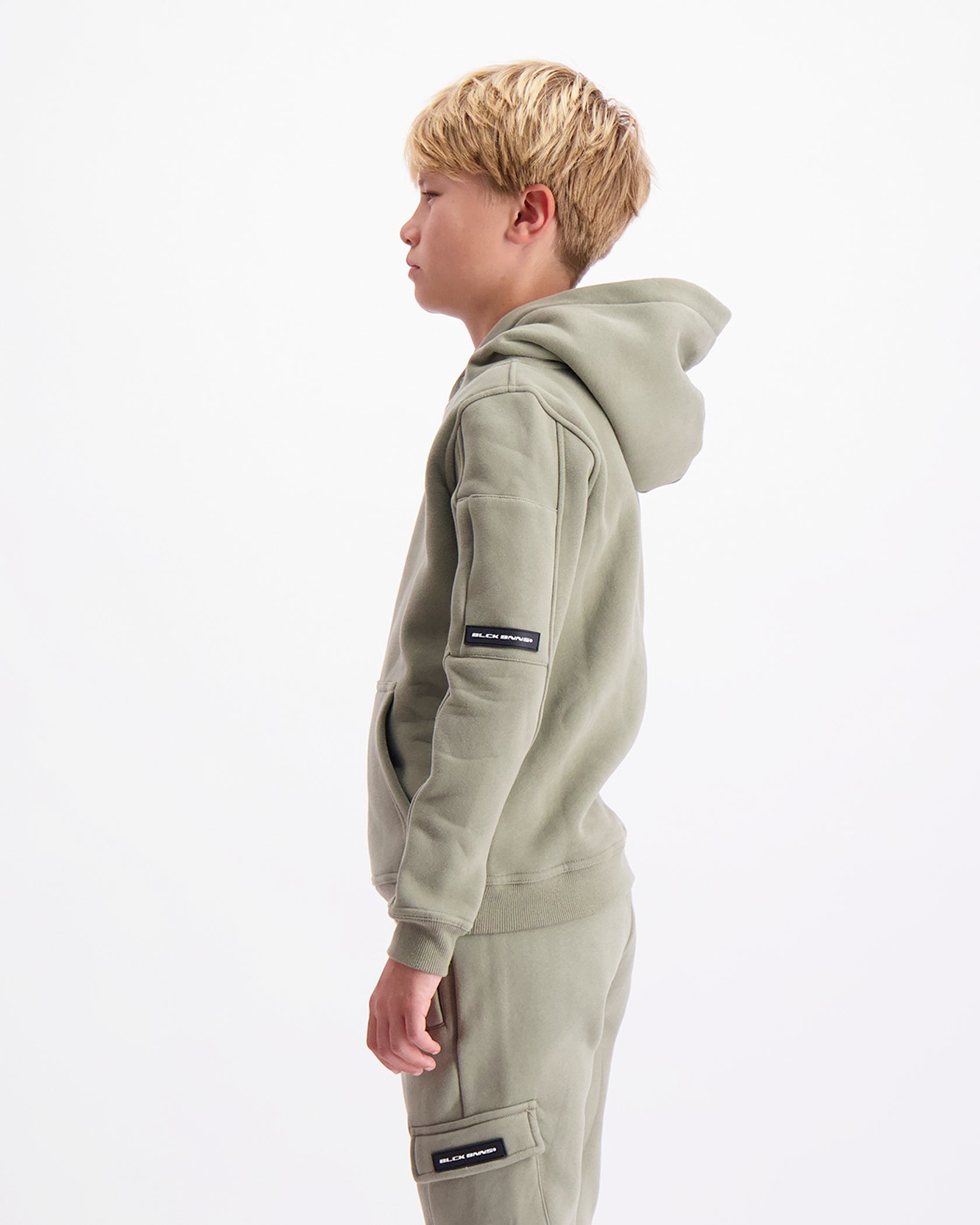 KIDS PLATE HOODIE | Green