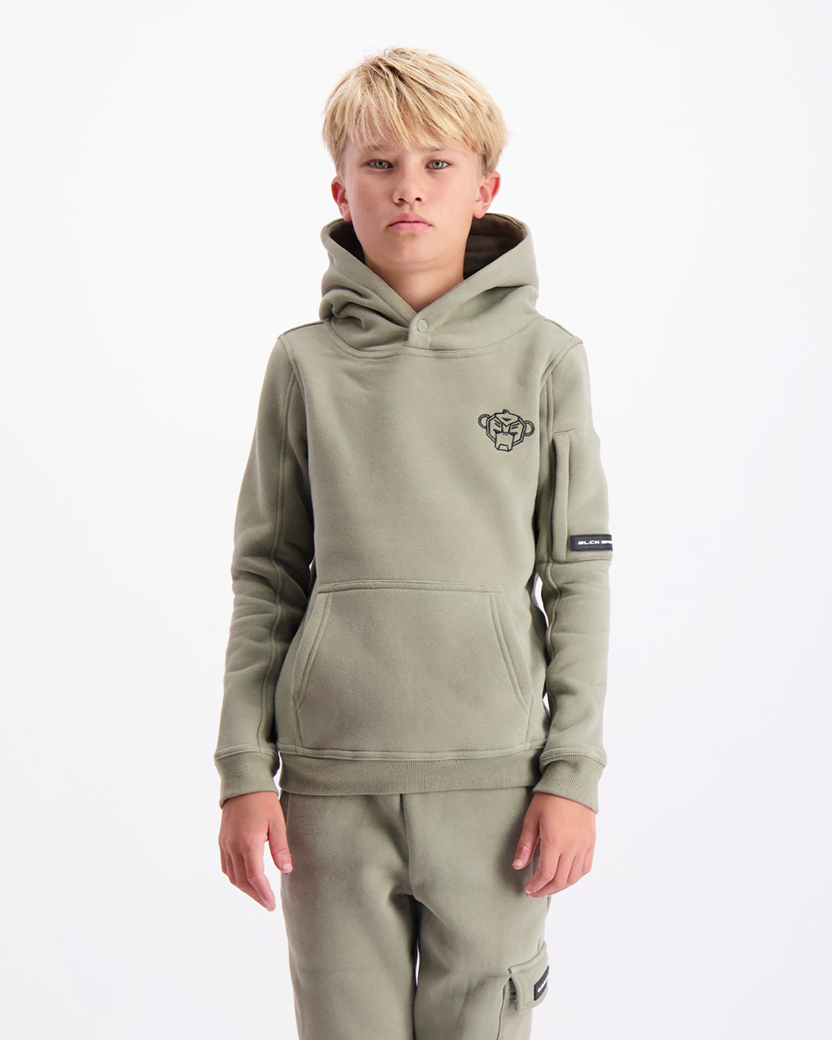 KIDS PLATE HOODIE | Green