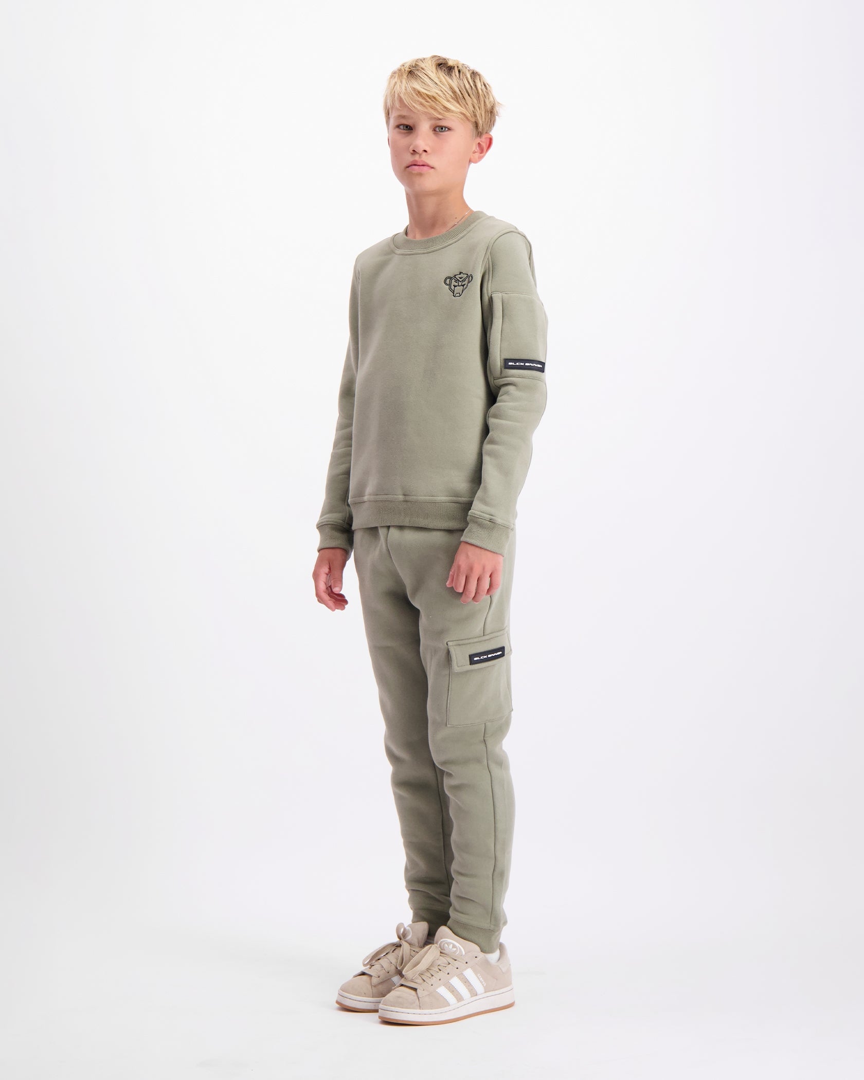 KIDS PLATE SWEATPANTS | Green