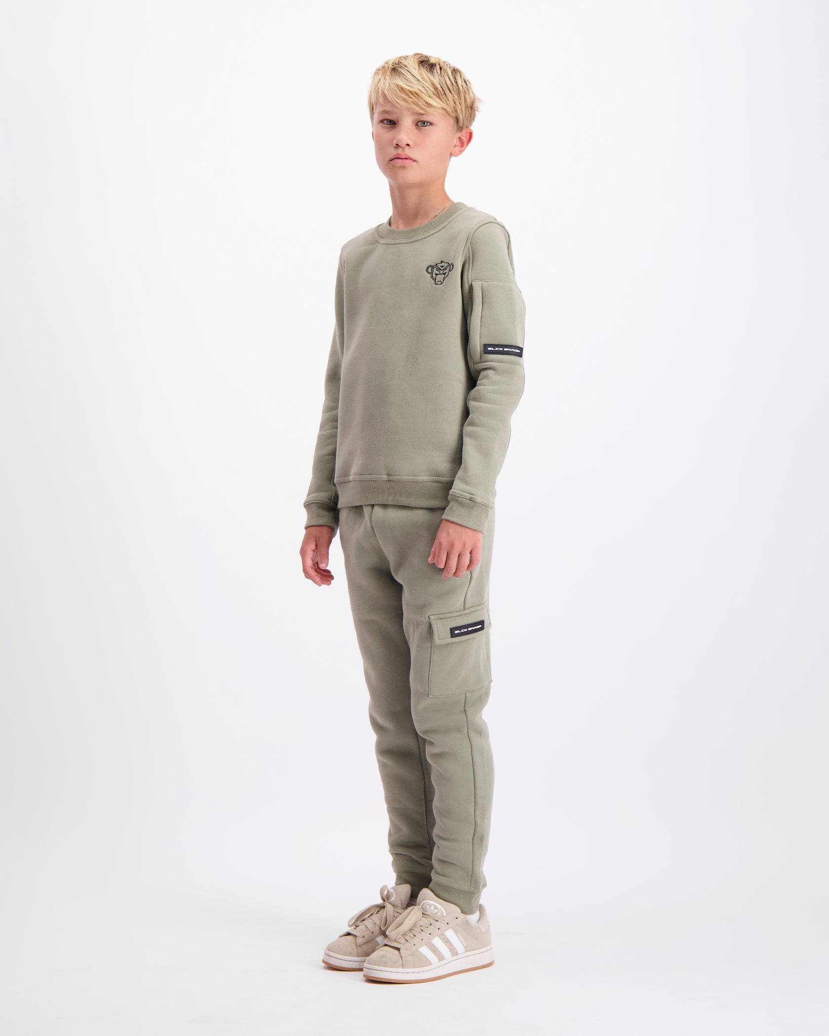KIDS PLATE SWEATER SET | Green