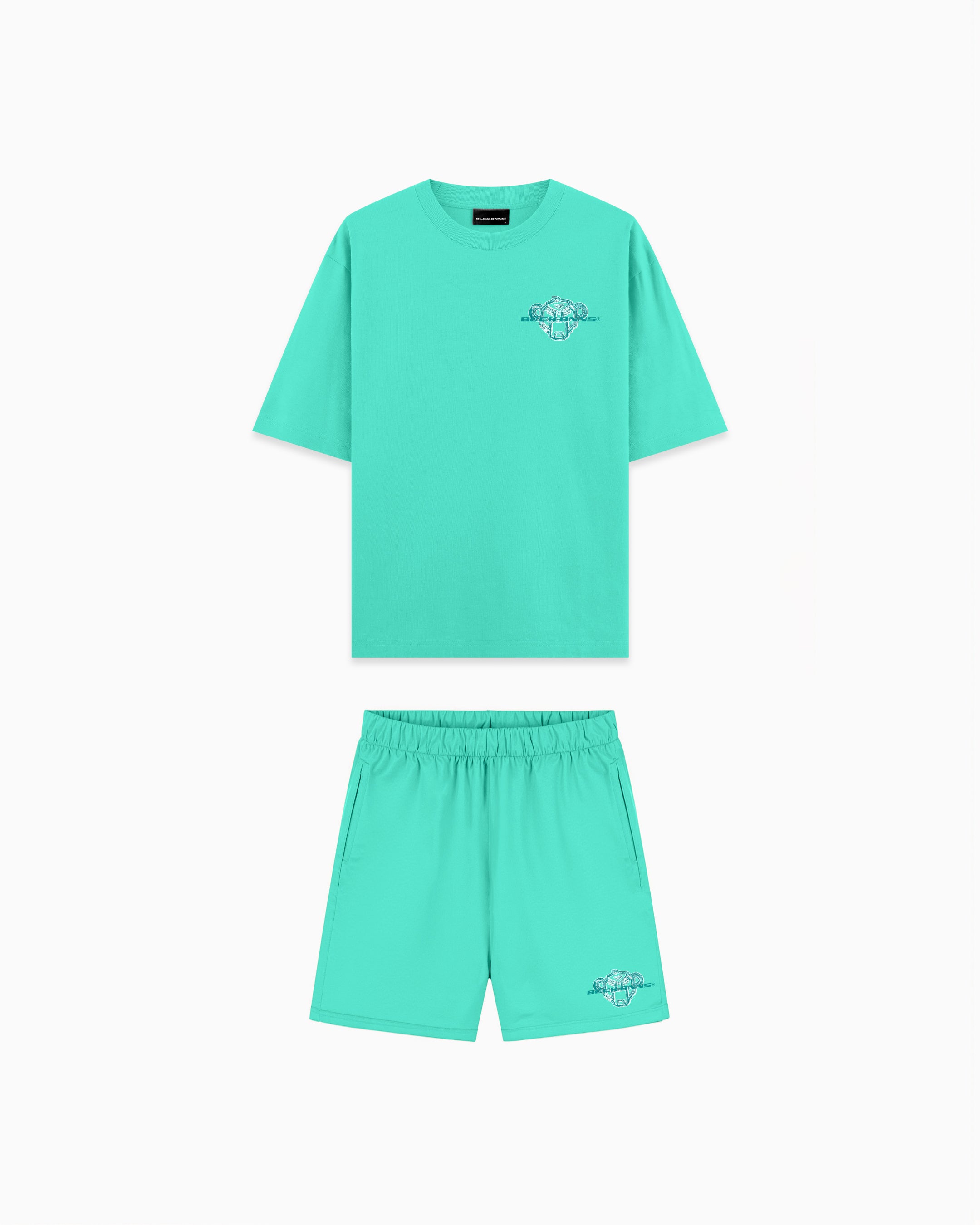 KIDS SKETCH TWINSET Turkoois