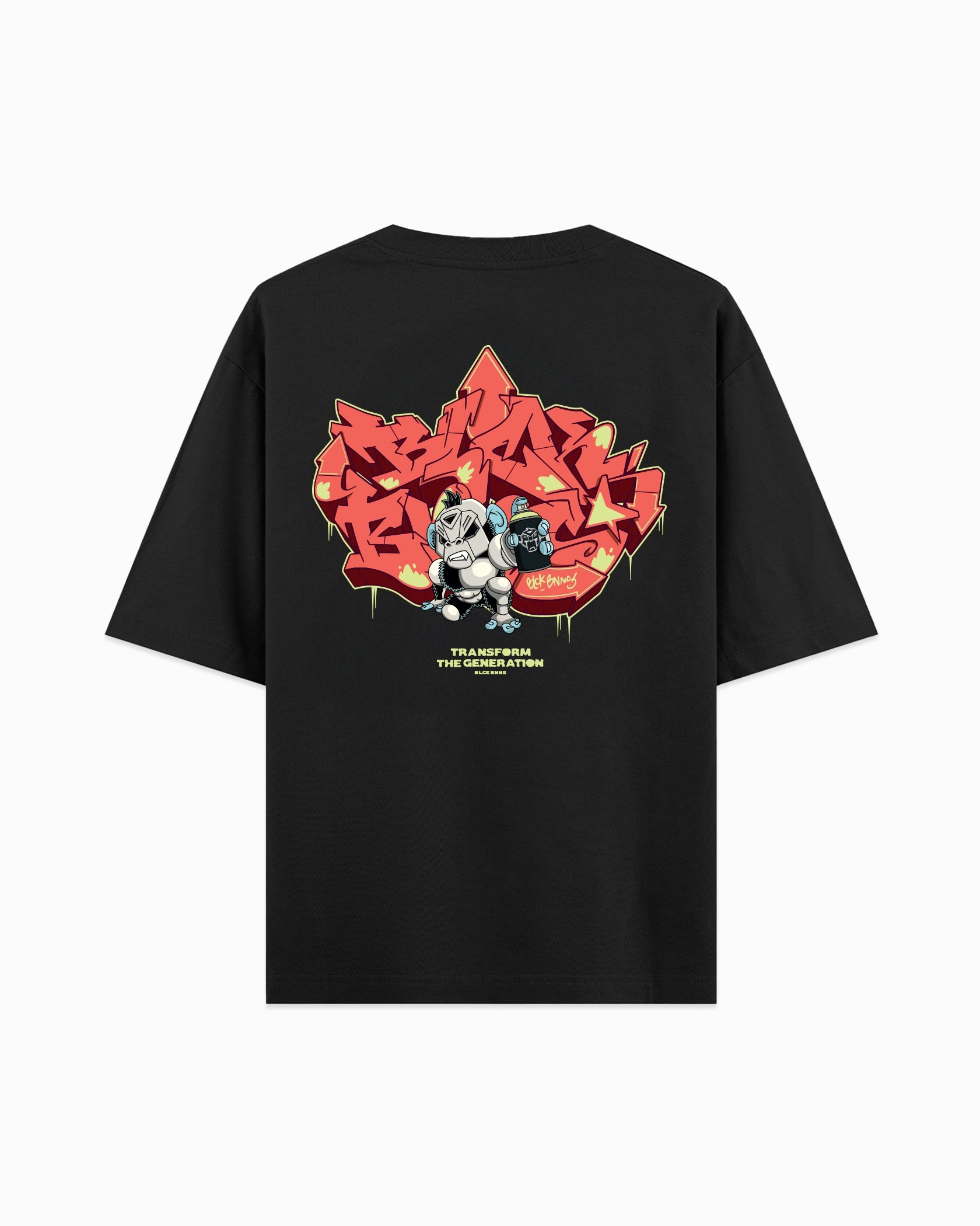 KIDS SPRAYED T-SHIRT | Black