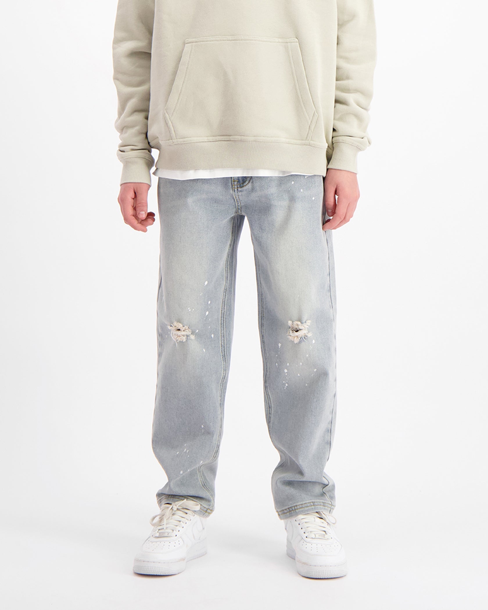 KIDS STRAIGHT FIT PAINTER DENIM | Light Blue