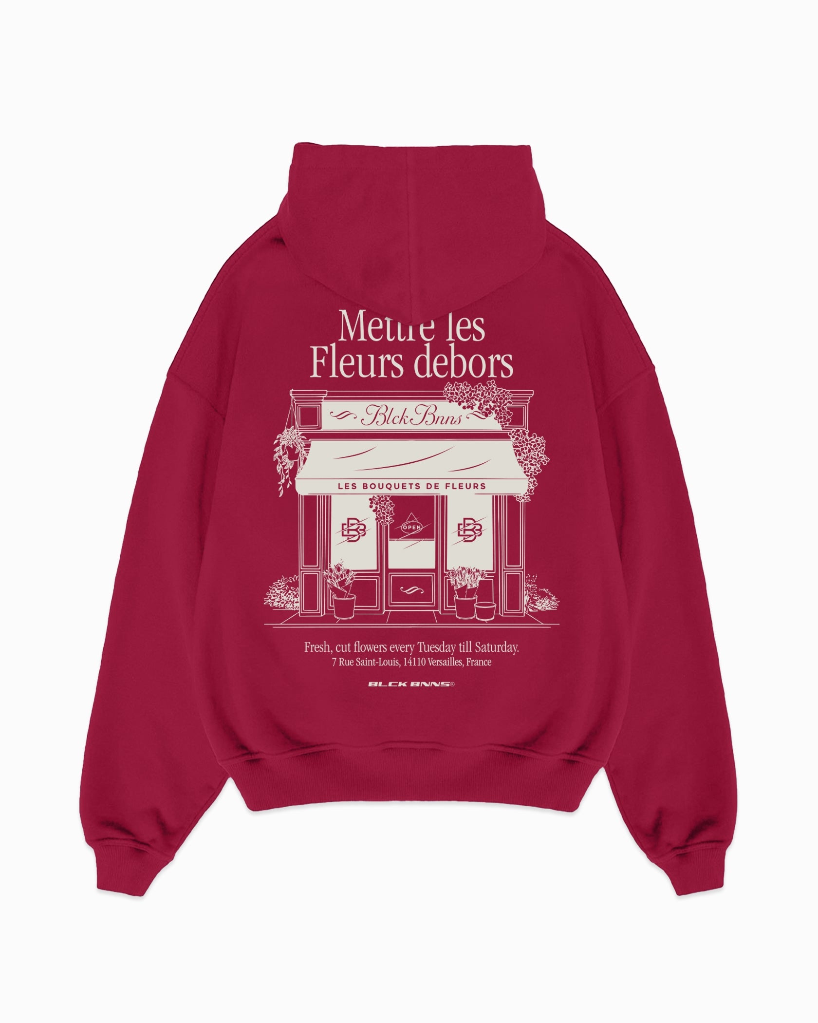 LES FLEURS HOODIE | Burgundy