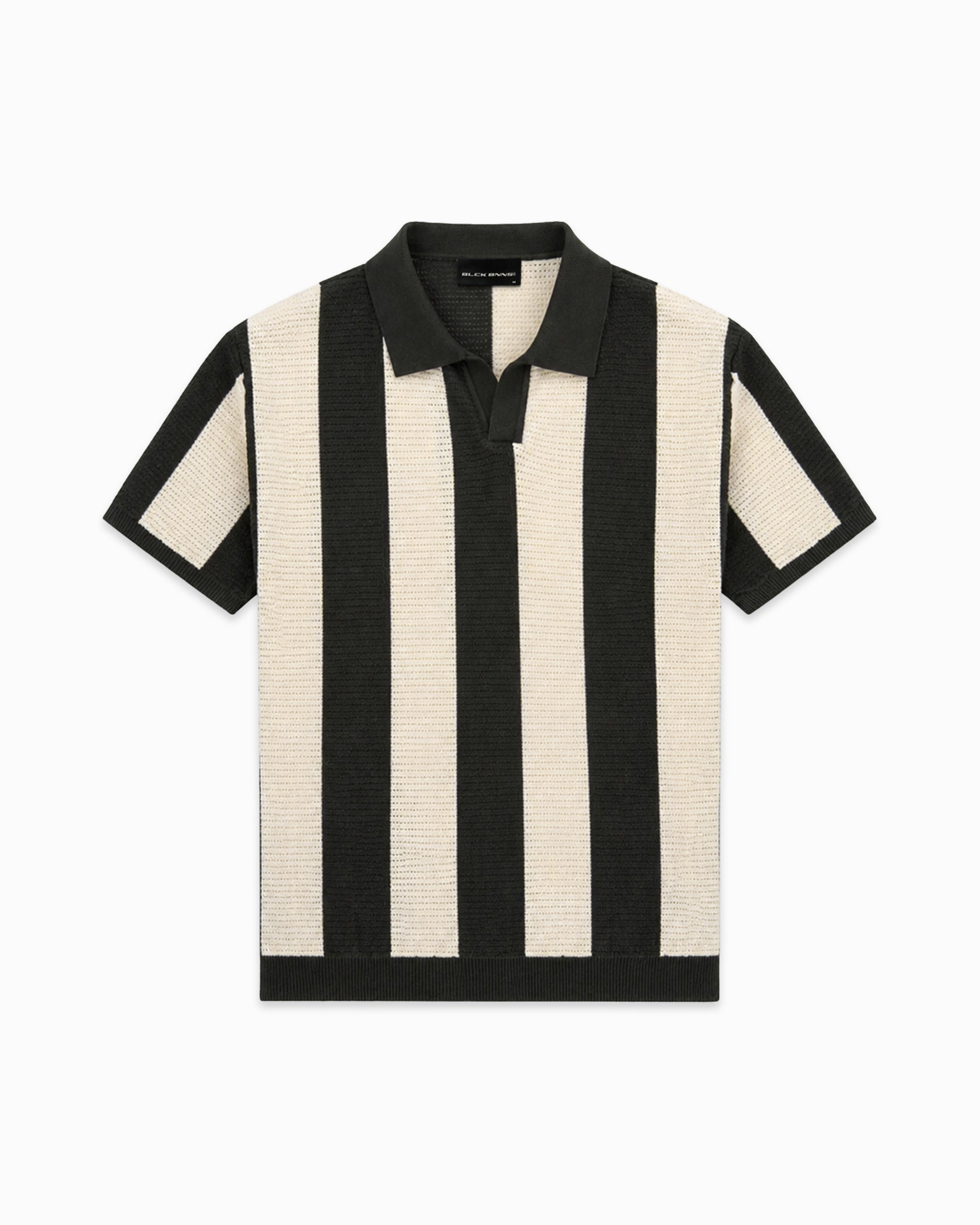 MESH-GEBREIDE POLO | Groen