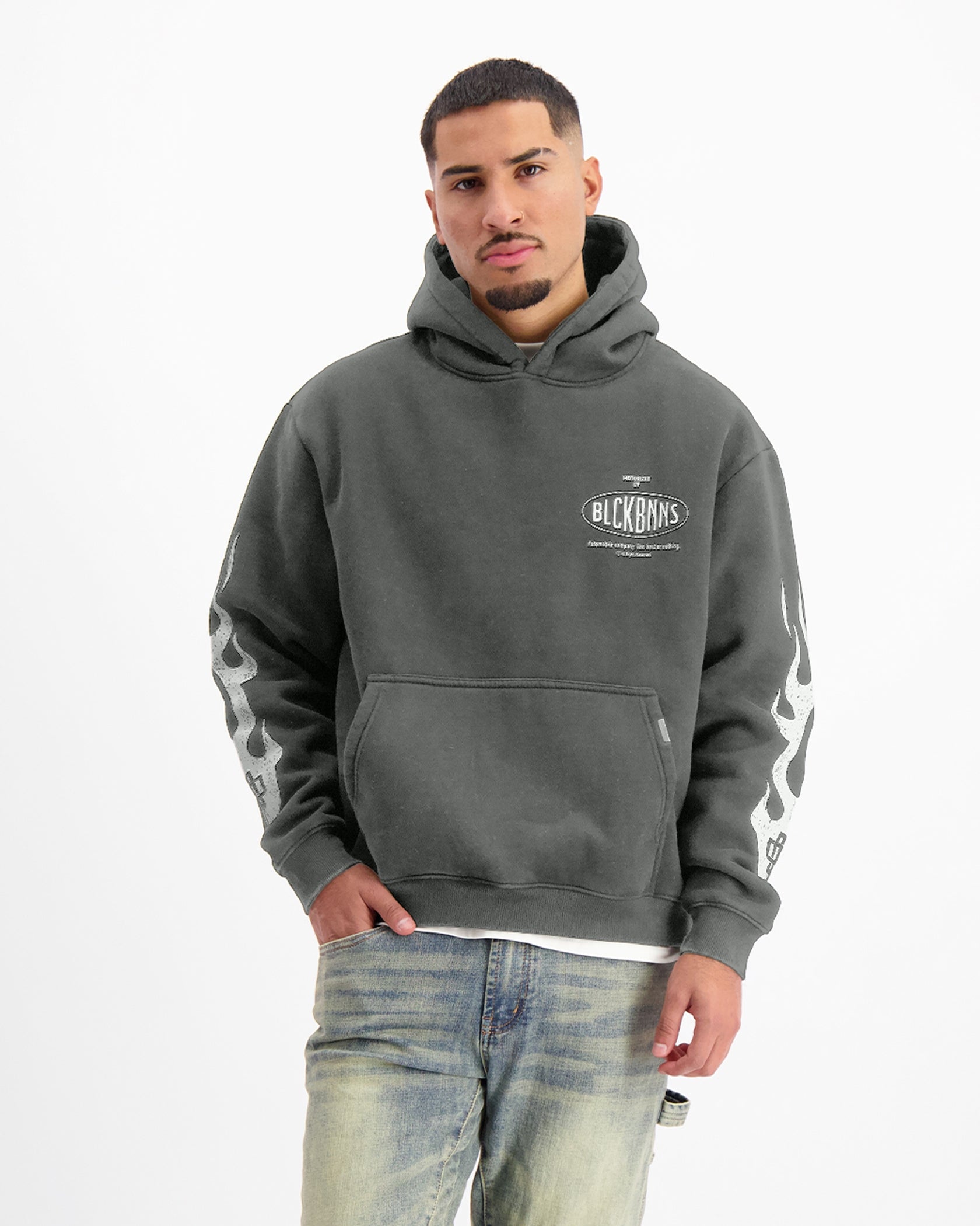 MONO FLAME HOODIE | Black