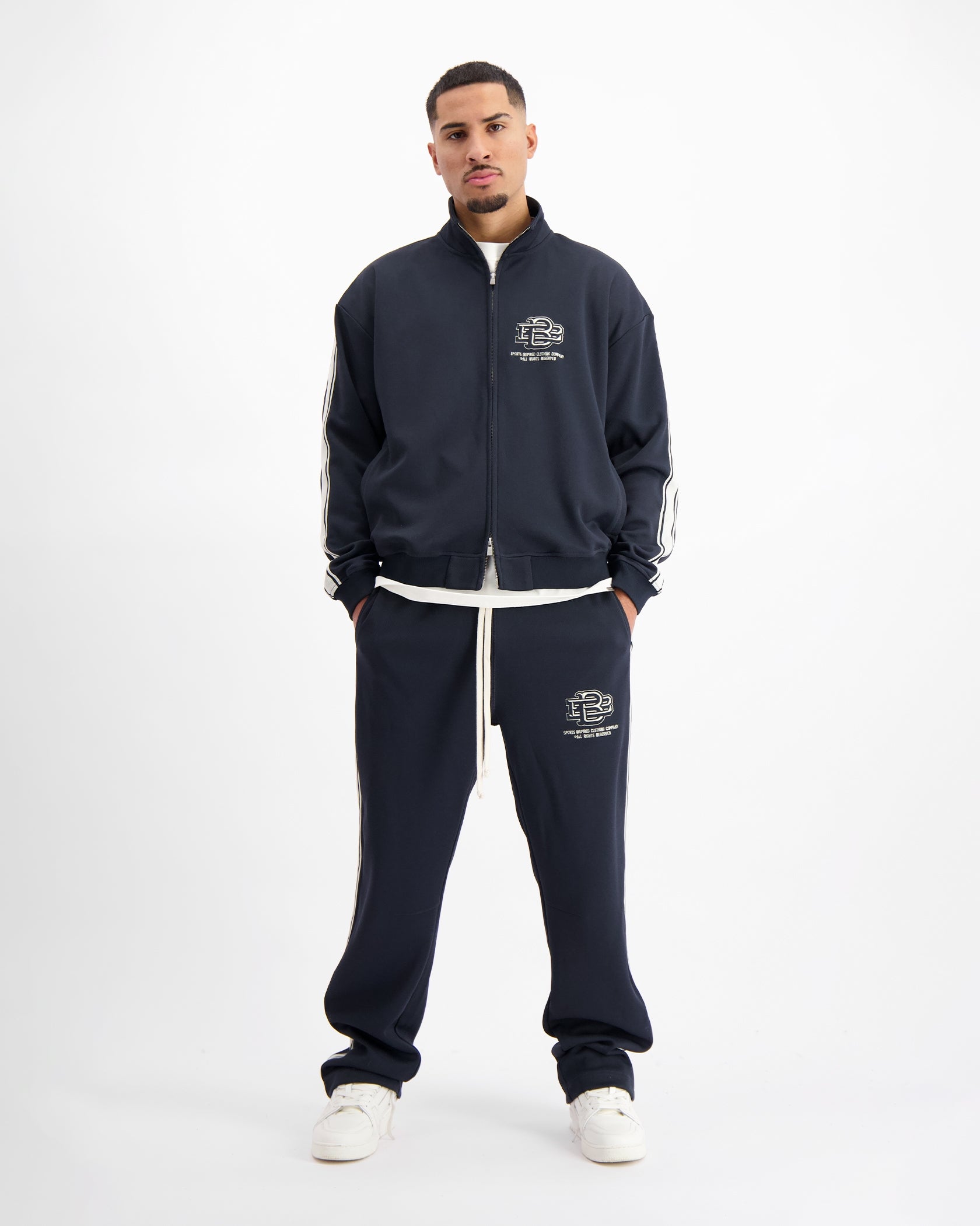 MONOGRAM TRACKTOP | Navy