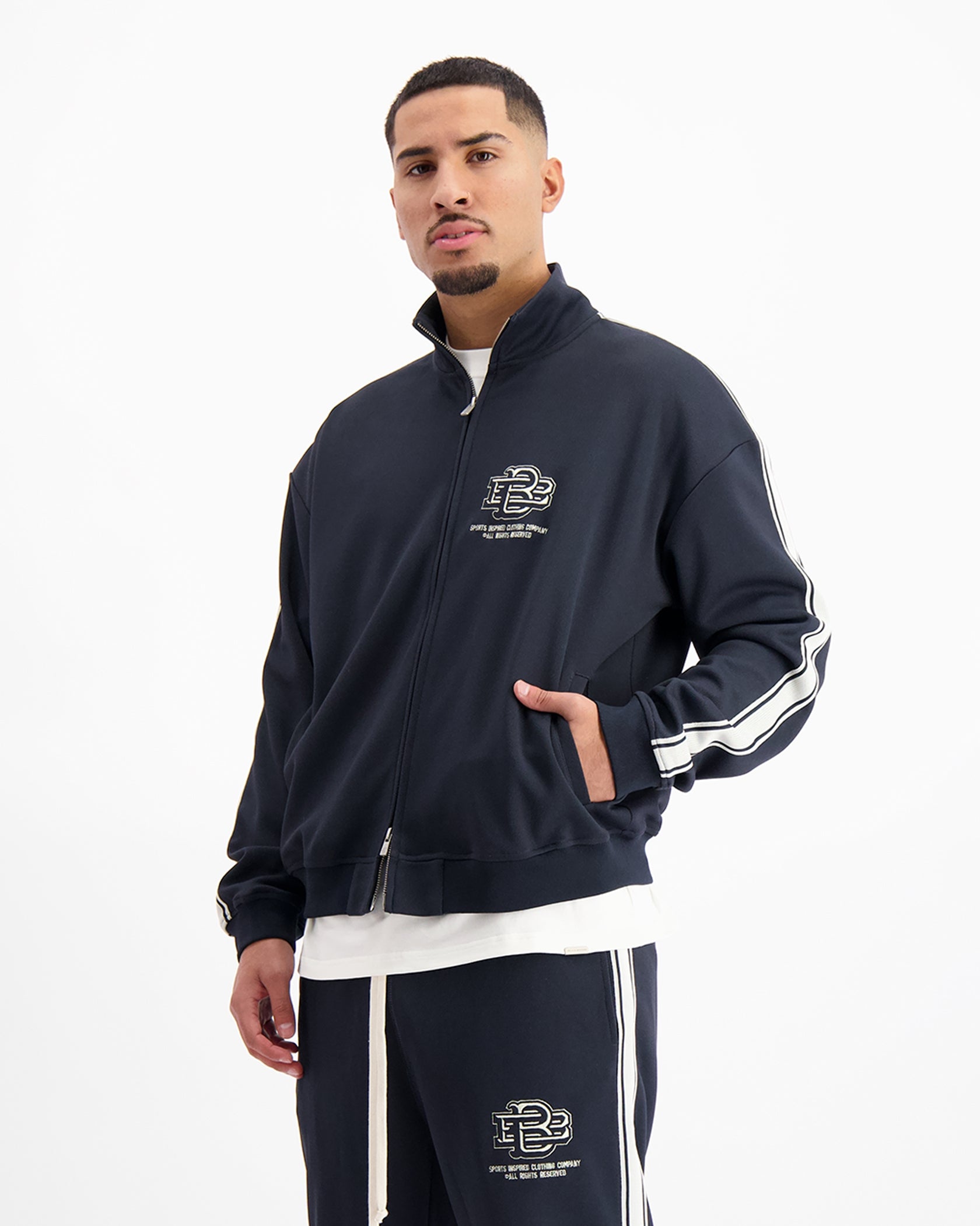 MONOGRAM TRACKTOP | Navy