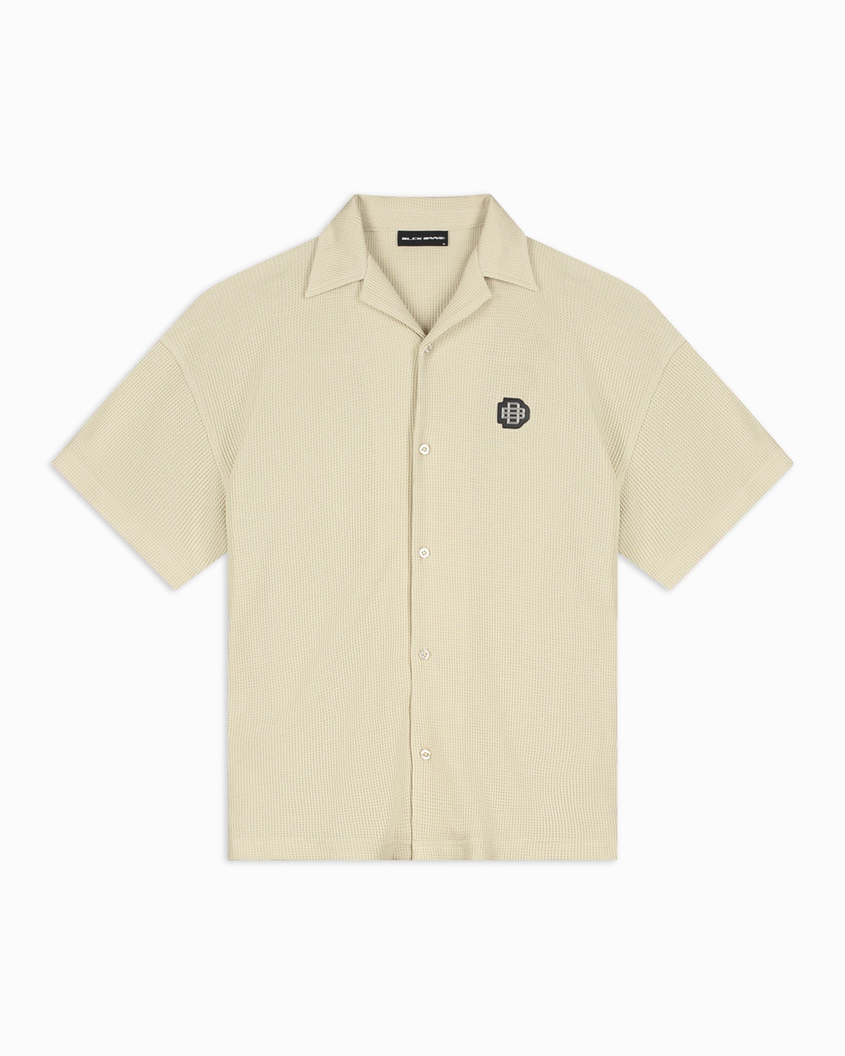 MONOGRAM WAFFLE SHIRT | Beige