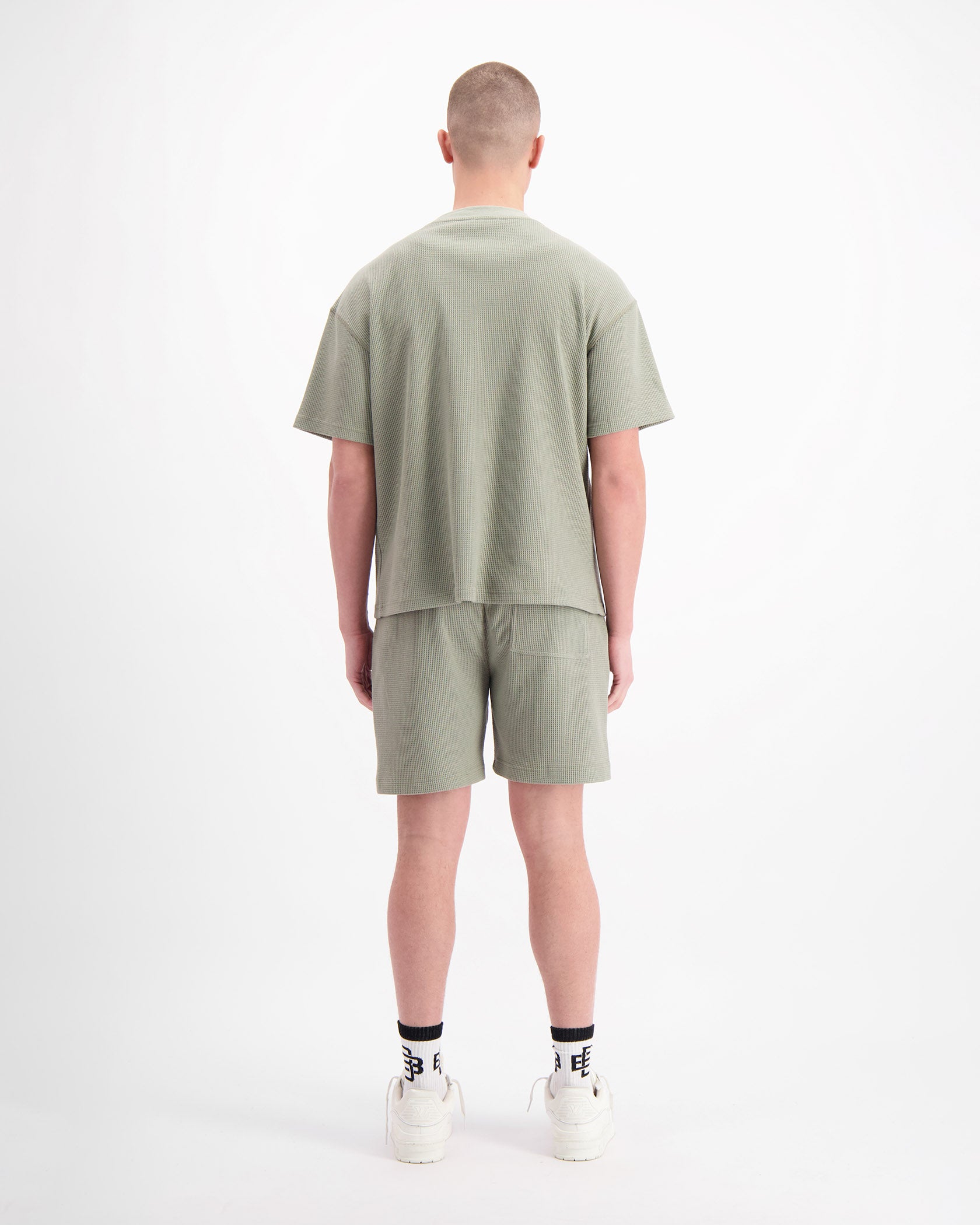 MONOGRAM WAFFLE SET | Green