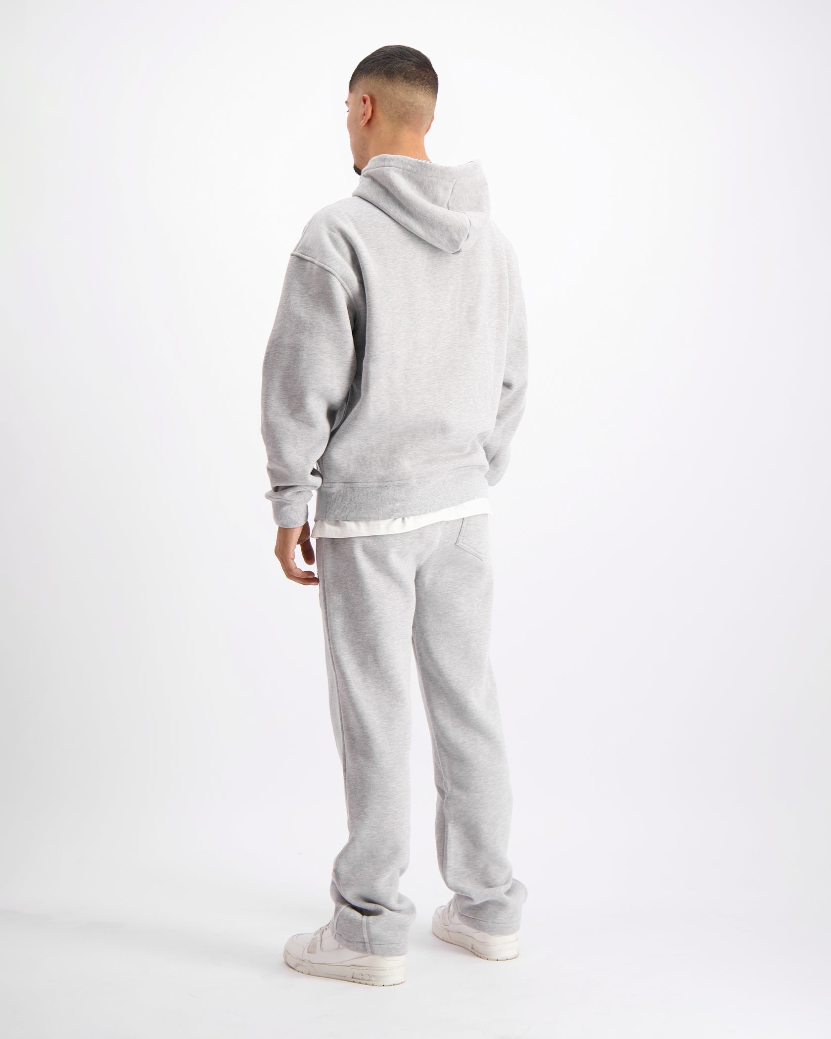 RIPPED MONOGRAM SWEATSUIT | Melange Grey