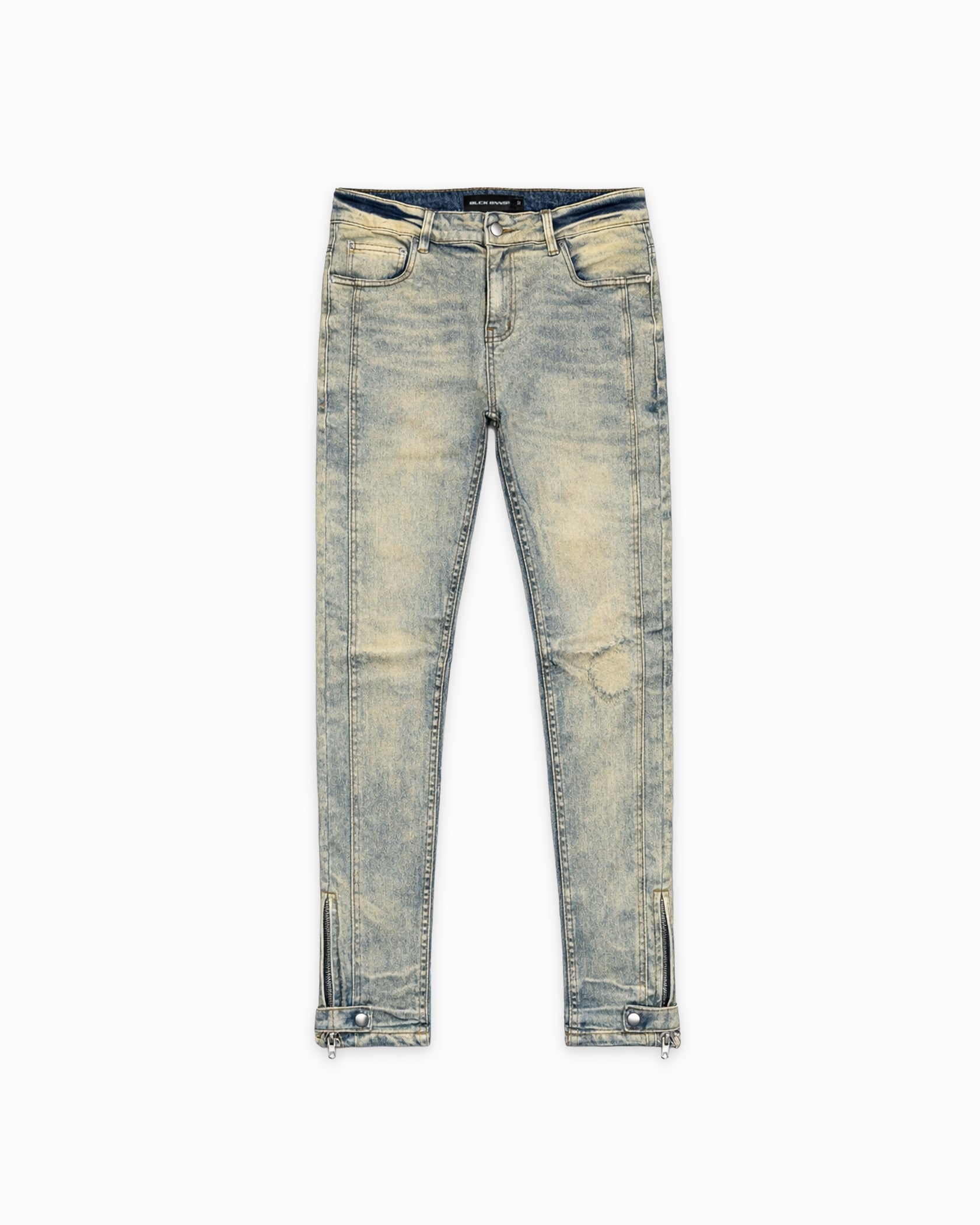 SLIM SEAM DENIM | Blau