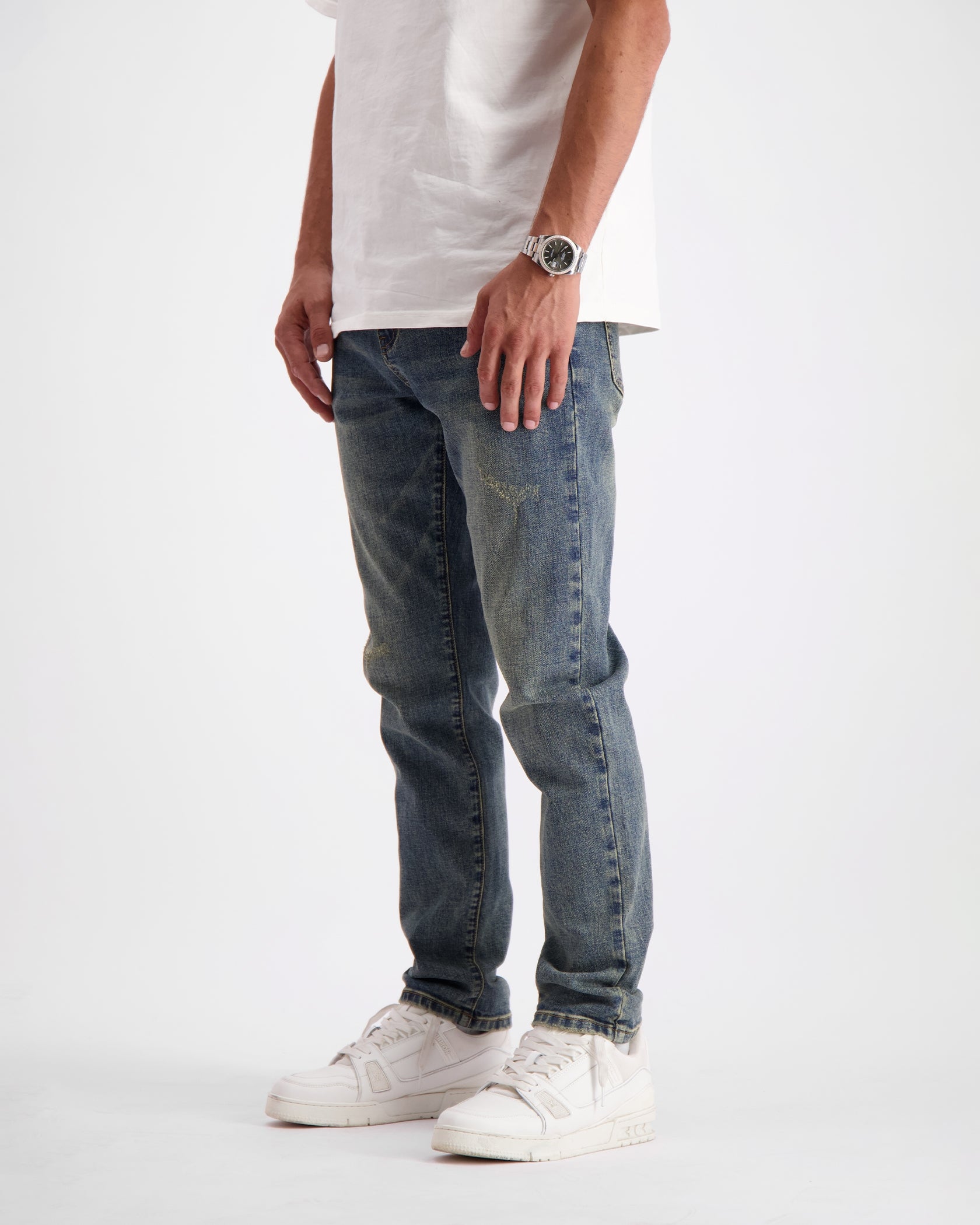 SOFT EDGE SLIM DENIM | Blue