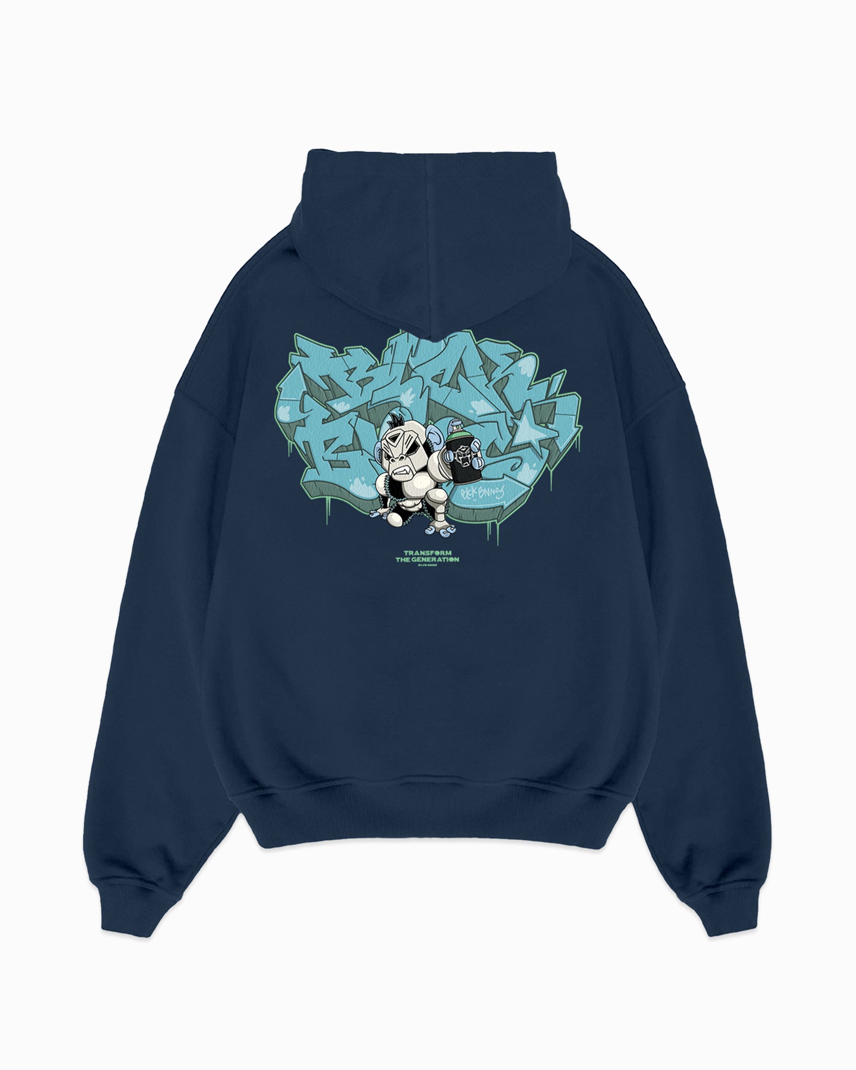 KIDS SPRAYED HOODIE | Navy