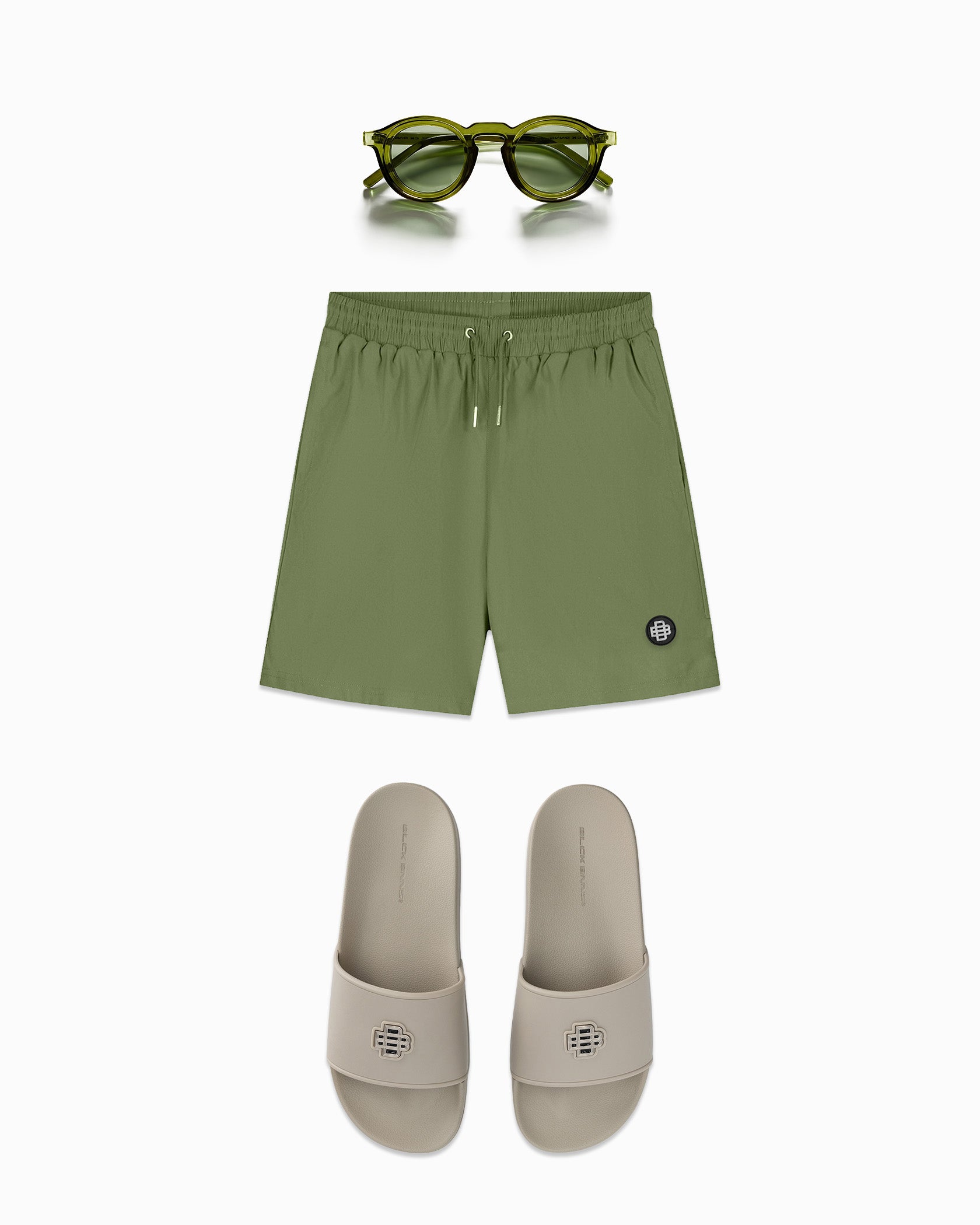 MONOGRAM PLATE SWIM BUNDLE | GREEN