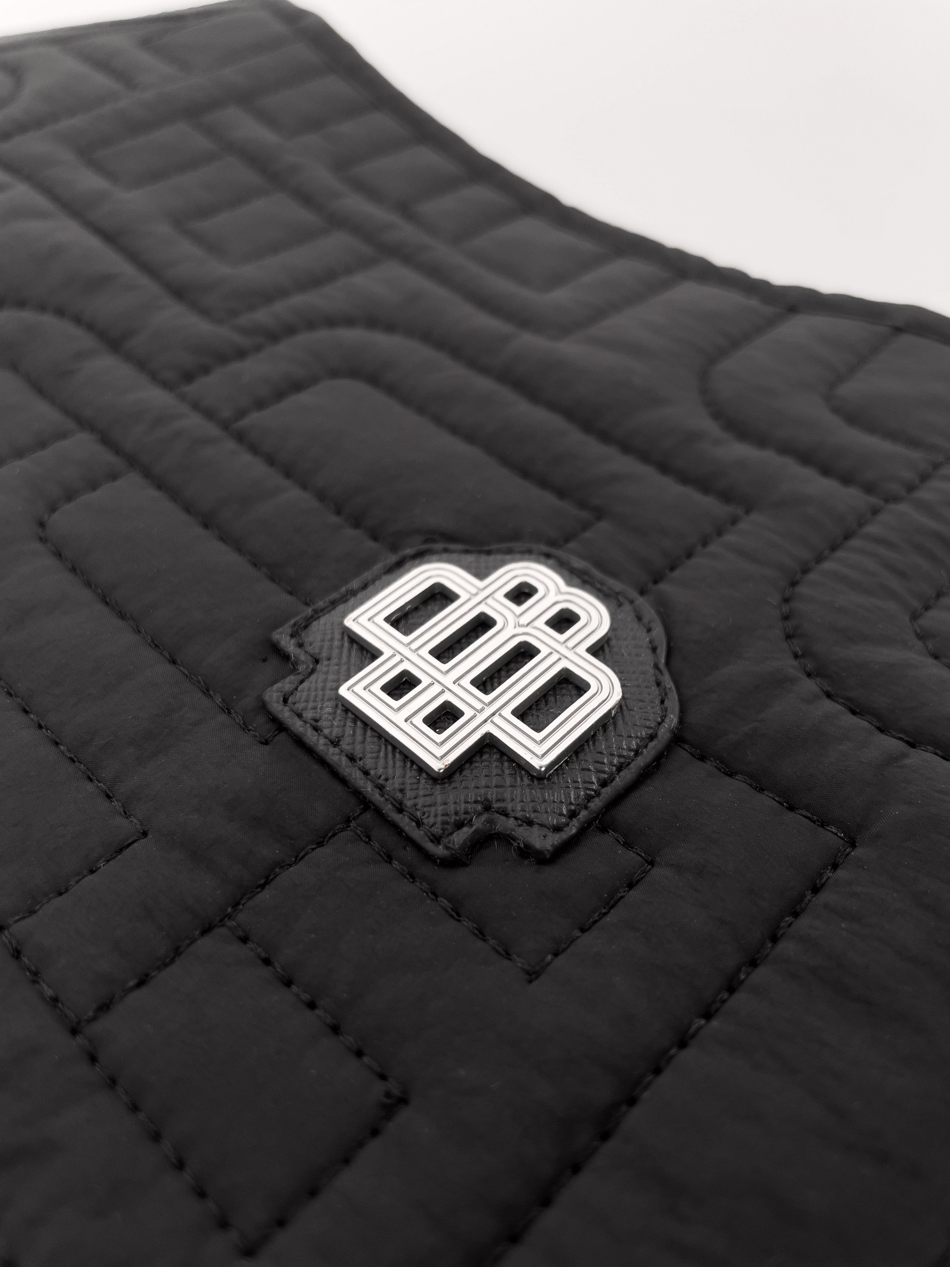 MONOGRAM QUILTED VEST | Black