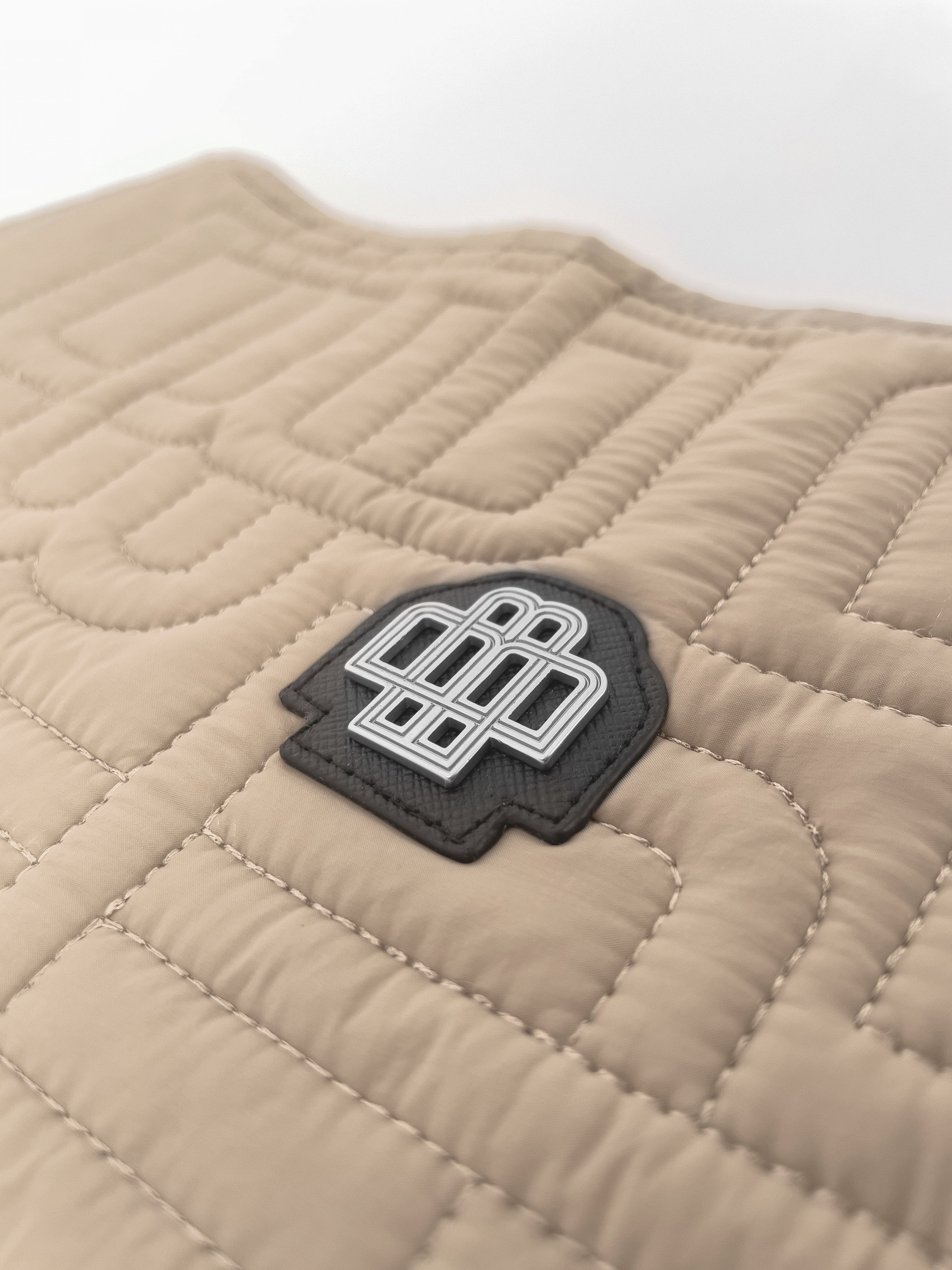 MONOGRAM QUILTED VEST | Brown