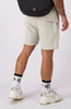 MONOGRAM WAFFLE SHORTS | Grey