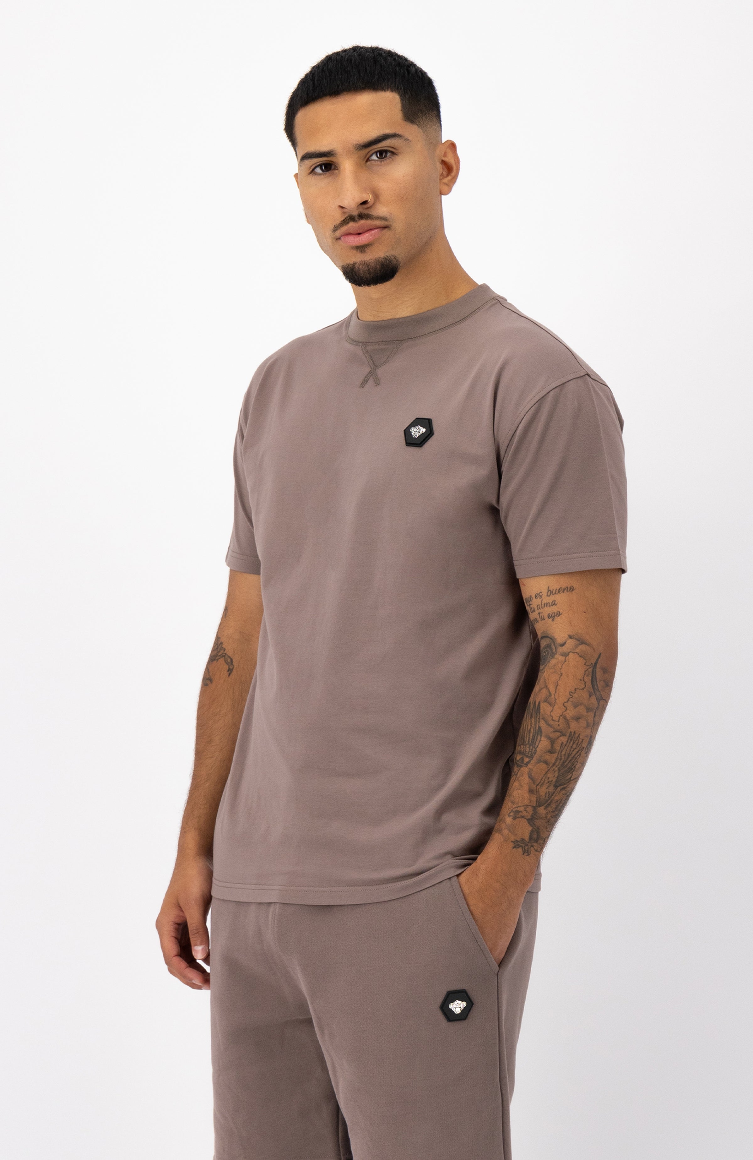 HEX RELAX TEE | Brown
