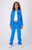 JR. STRAIGHT TRACKPANTS | Blue