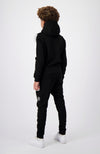 JR. ANORAK STRIPE SWEATSUIT | Black