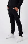 STRIPE SWEATPANTS | Black