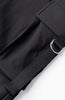 BELTED CARGO PANTS | Black