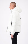 BLOCK FREEZE PUFFER JACKET | White