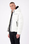 BLOCK FREEZE PUFFER JACKET | White