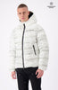 BLOCK FREEZE PUFFER JACKET | White