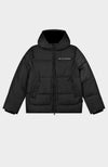 BLOCK PUFFER JACKET | Black